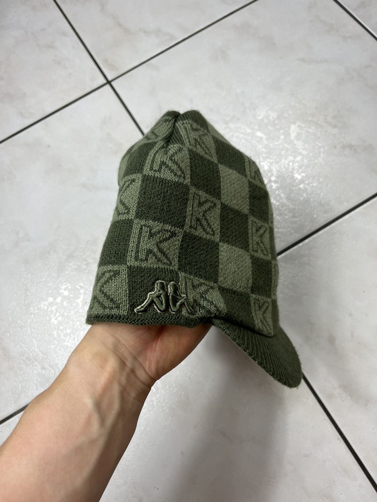 Kappa × Vintage Vintage Kappa visor radar beanie knitted hat cap hip hop y2k Size ONE SIZE - 6 Thumbnail