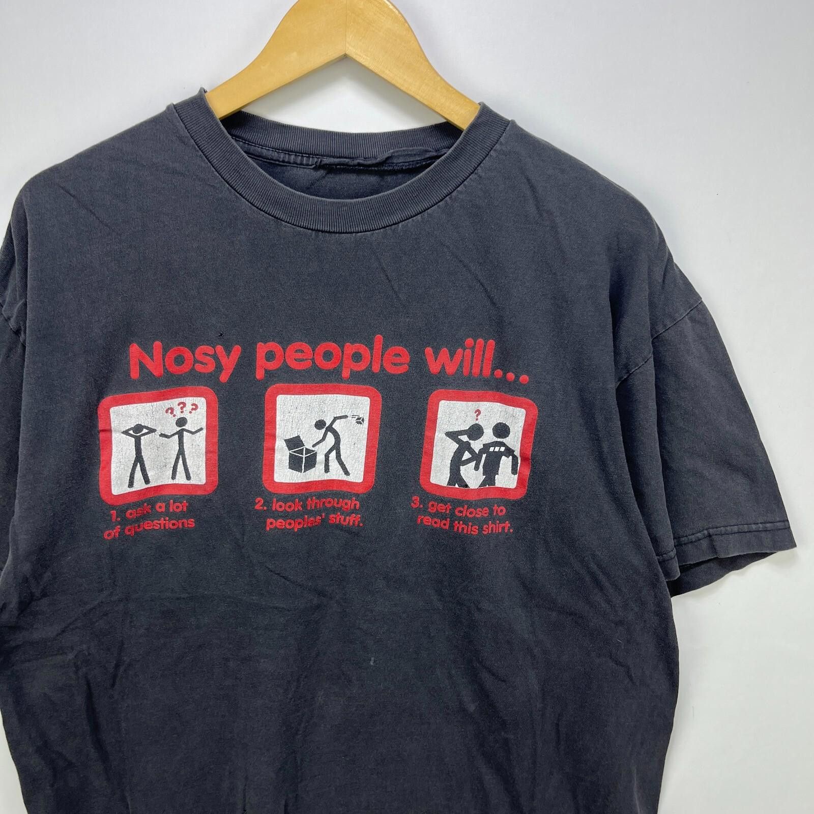 Vintage Vintage 90s Sun Faded Statement Comedy T-Shirt Large XL Size US L / EU 52-54 / 3 - 3 Thumbnail