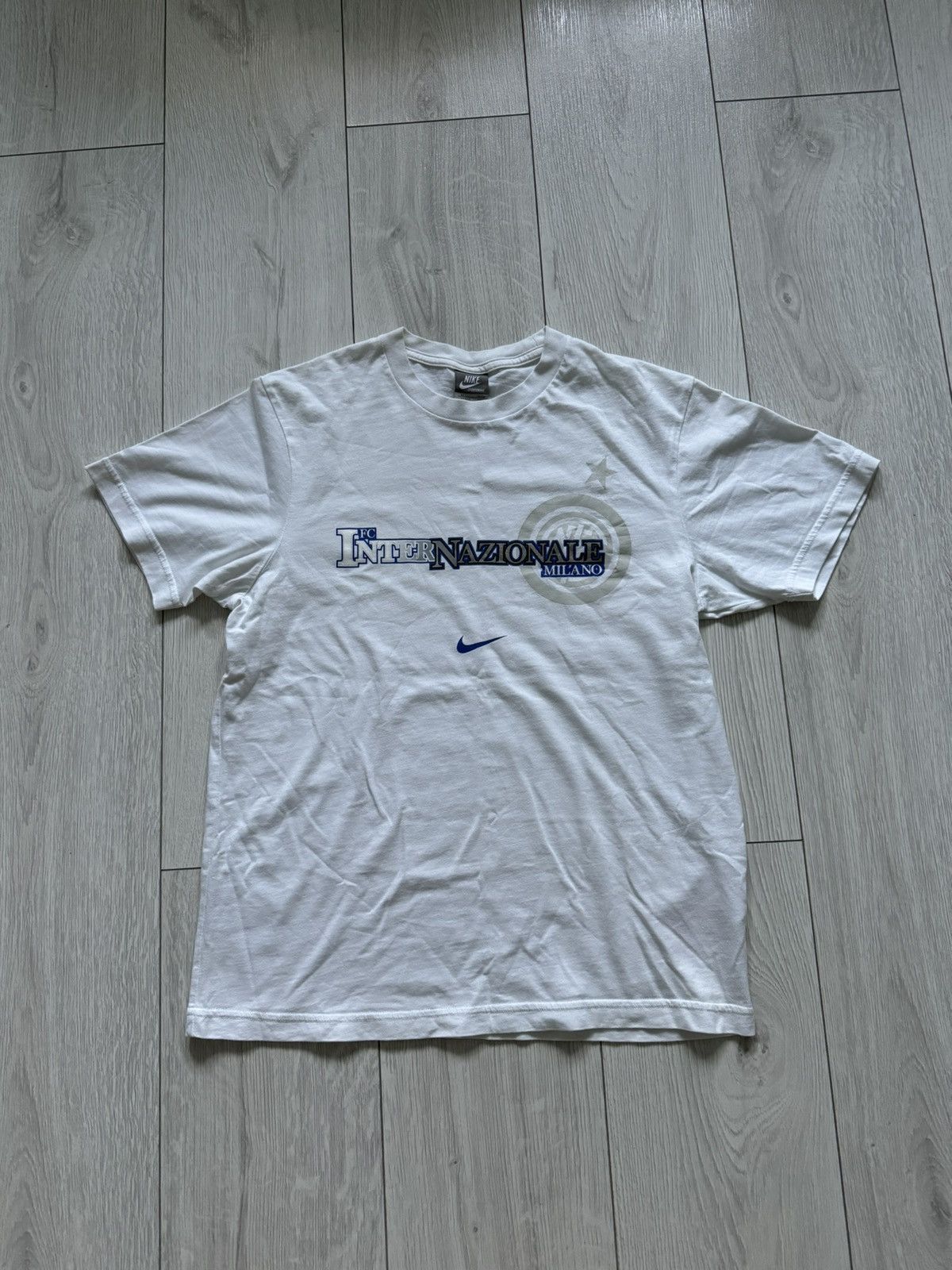 Nike × Vintage White Nike Inter Milan tshirt y2k Size US M / EU 48-50 / 2 - 2 Thumbnail