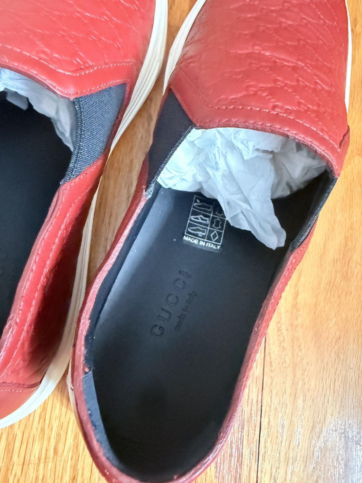 Gucci Gucci Logo Low Top laceless Sneakers Size US 5.5 / IT 35.5 - 6 Thumbnail
