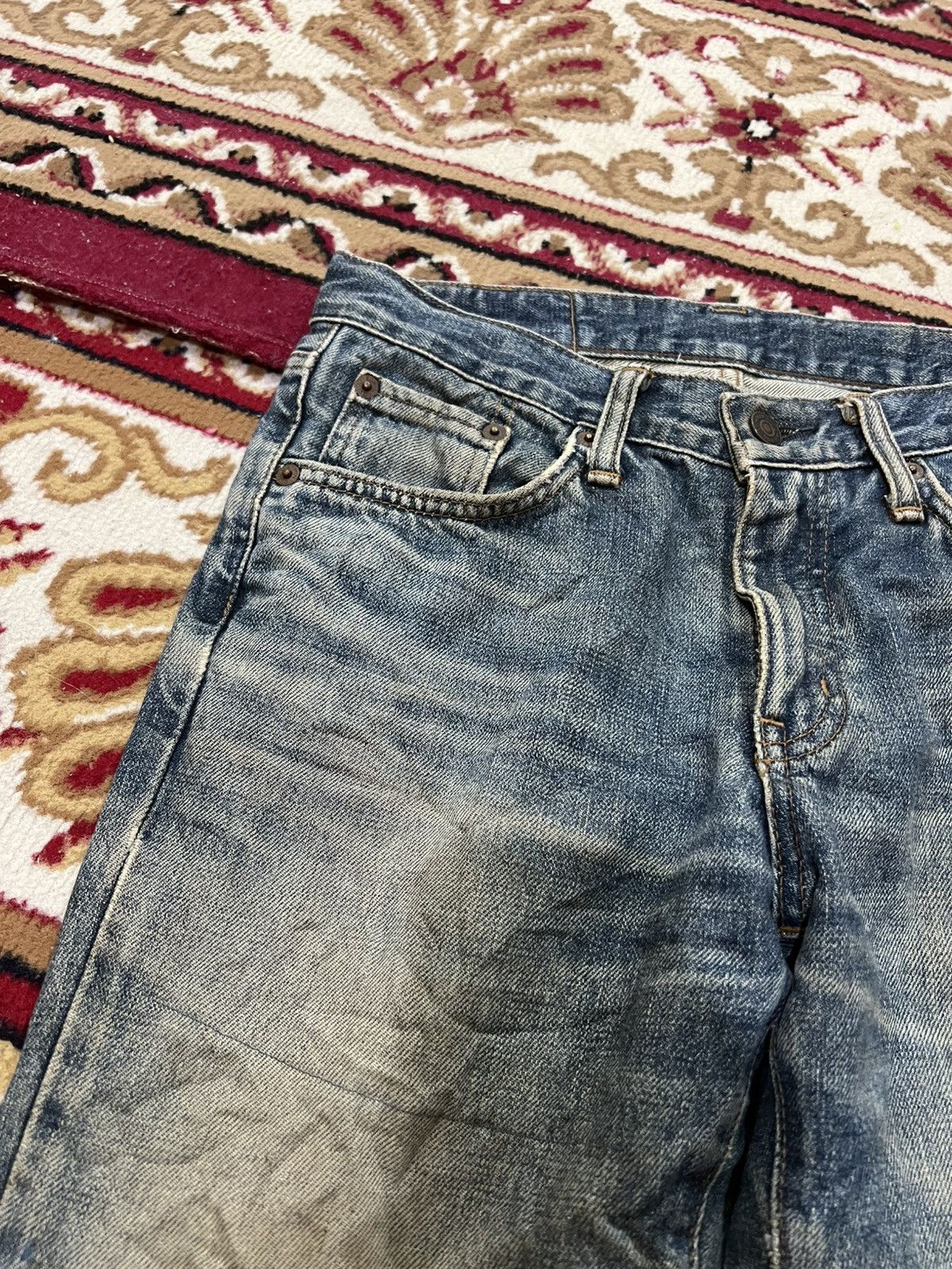 Edwin 🌈Flare Vintage Edwin Extra Extreme Distress Jean Size US 28 / EU 44 - 7 Thumbnail