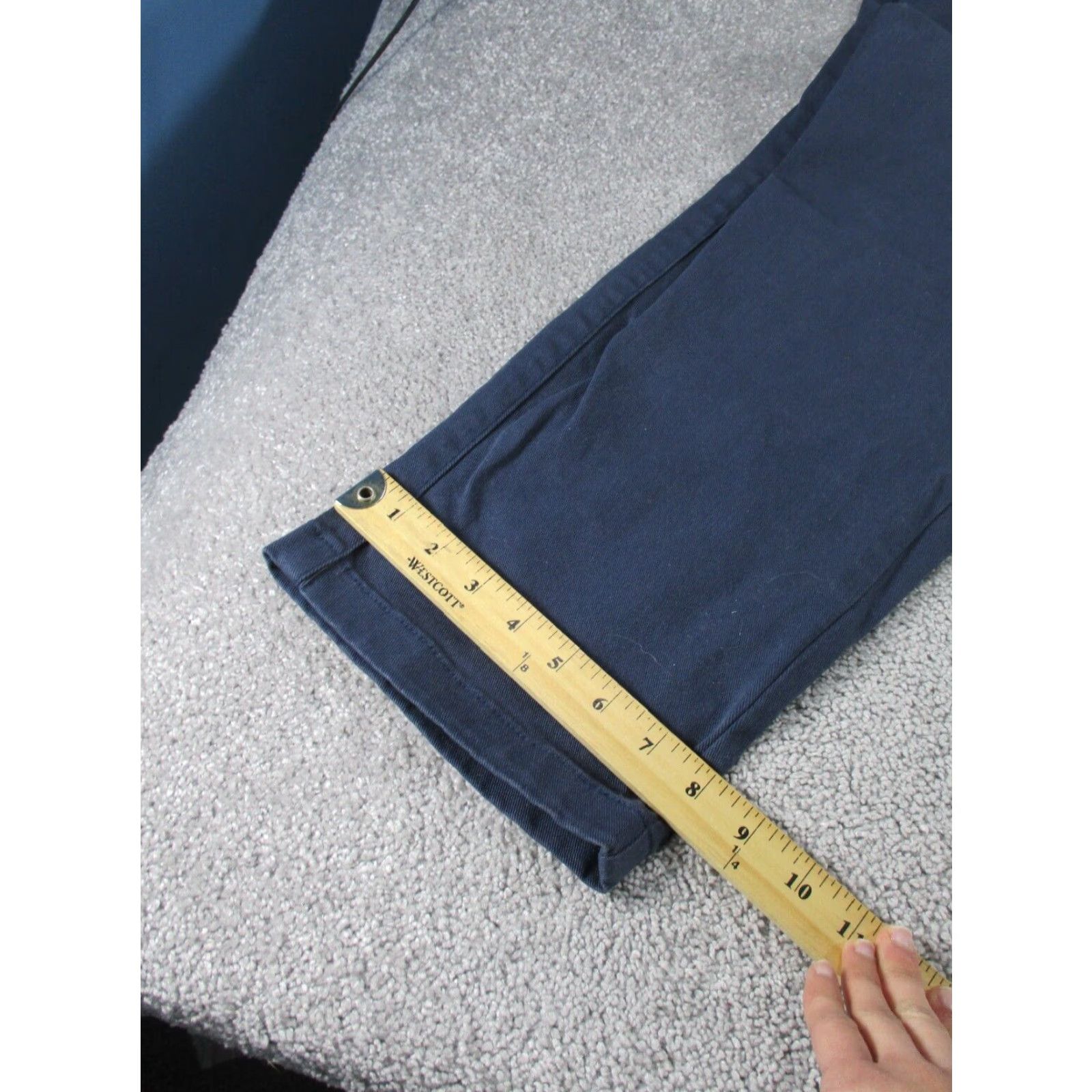 Everlane EVERLANE Pants XL Navy Blue Organic Cotton Twill Chino Drawstring Regular Fit Mens Size US 36 / EU 52 - 5 Thumbnail