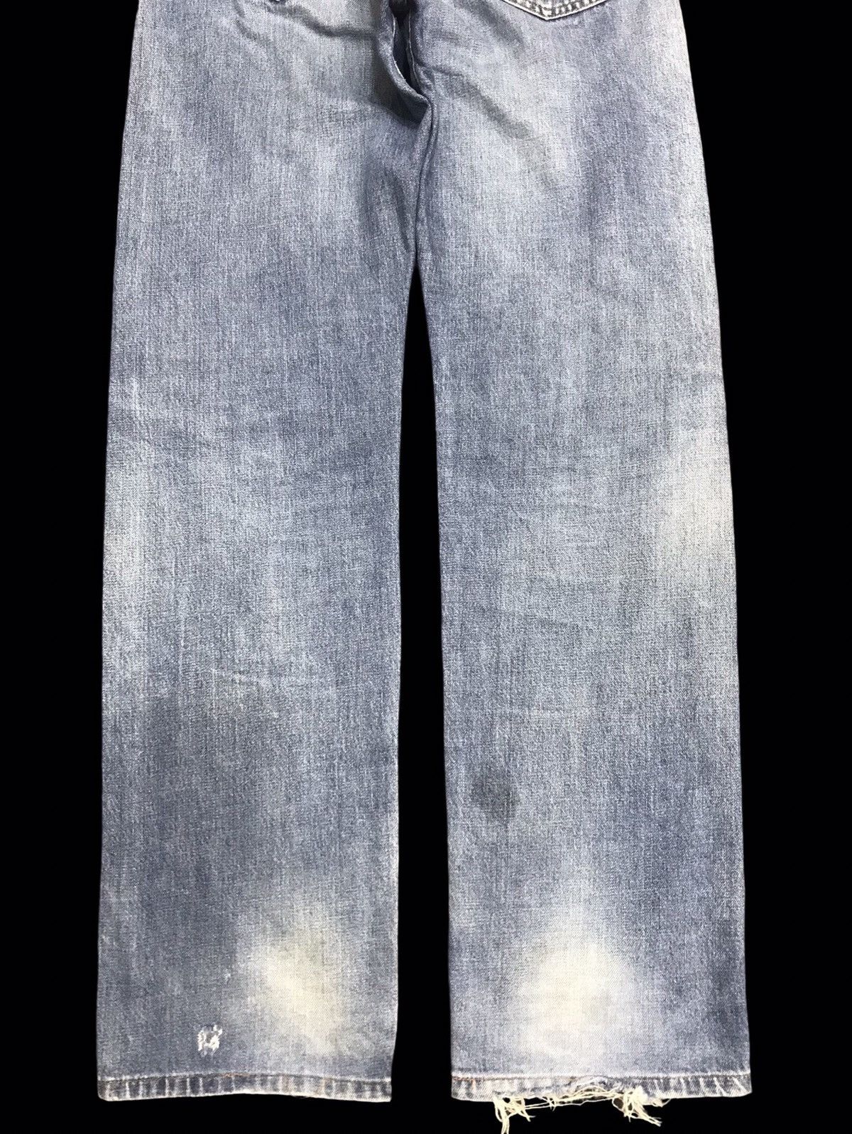 Levi's 💥THRASHED💥Vintage Levis 551ZXX BIG E LVC Thrshd Denim F182 Size US 33 - 16 Thumbnail