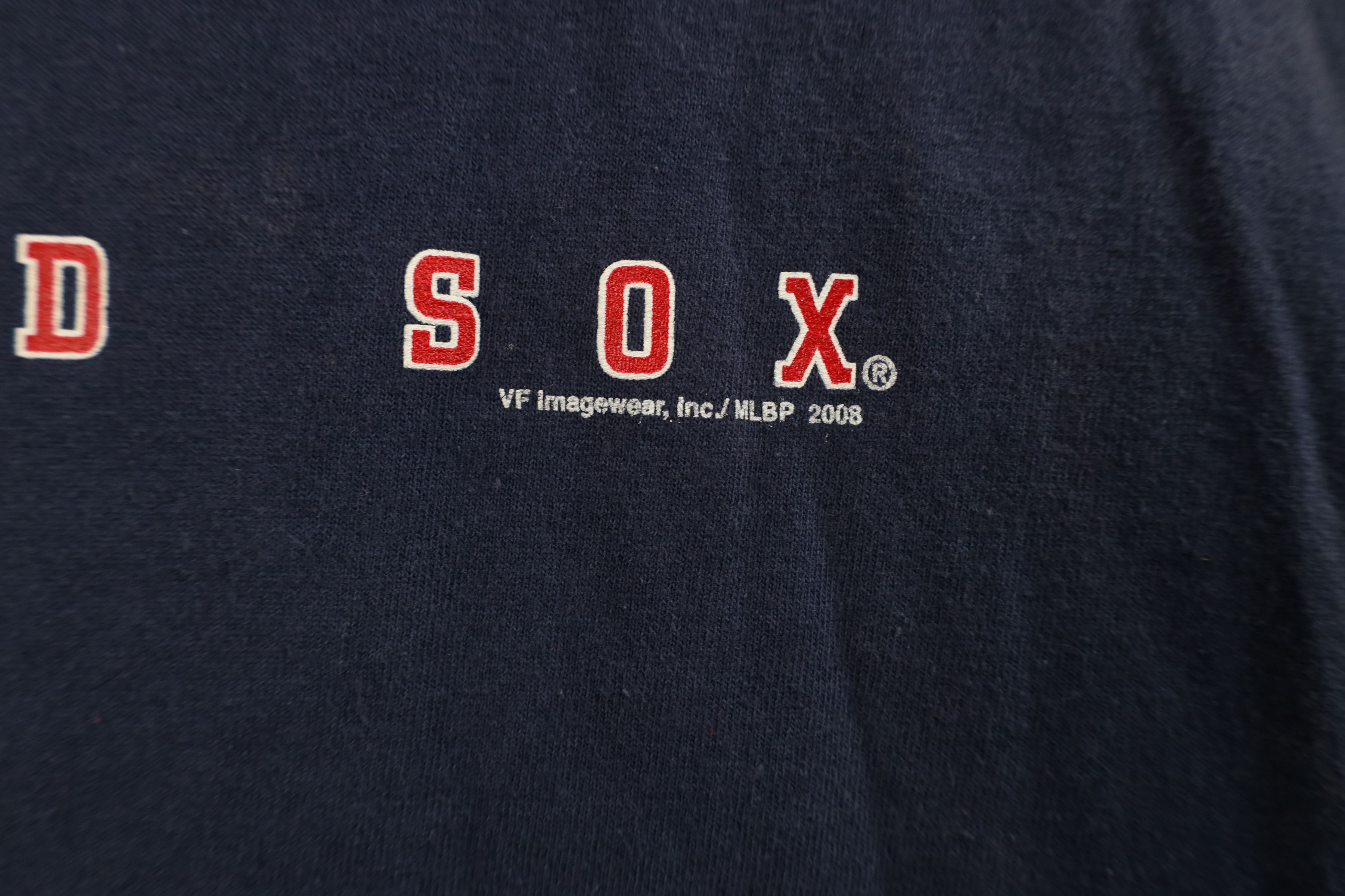 Vintage Vintage Y2K Spell Out Boston Red Sox Baseball T-Shirt Blue Size US XXL / EU 58 / 5 - 5 Thumbnail