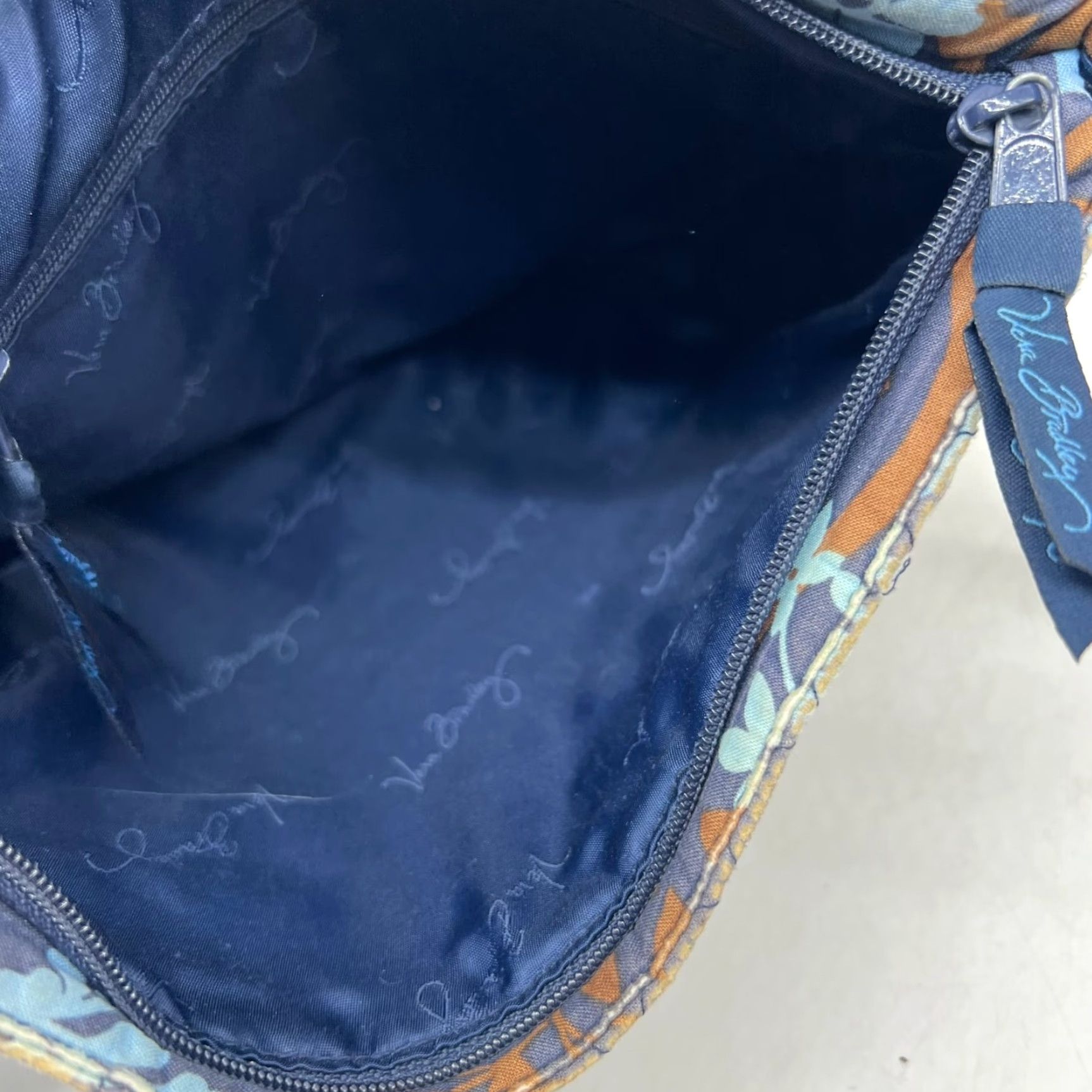 Vintage Vera Bradley Crossbody Quilted Purse Blue Floral 12X12 Medium Women Bag, Blue, All In One Crossbody Size ONE SIZE - 5 Thumbnail
