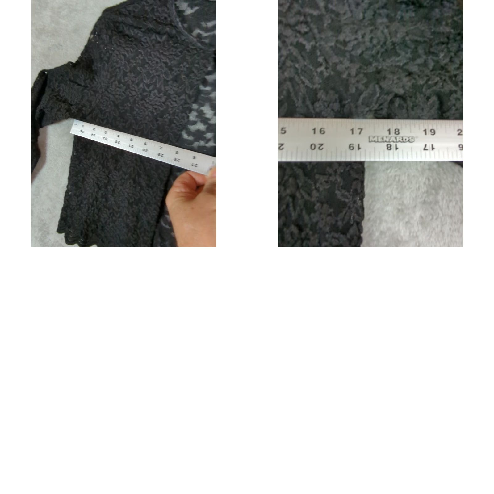 Vintage VINTAGE Connected Apparel Black Lace Cardigan Top Cropped Sheer Round Neck Long Sleeve Button Scallop Edge Gothic Witchy 90s Y2K Womens Size S Size S / US 4 / IT 40 - 9 Thumbnail