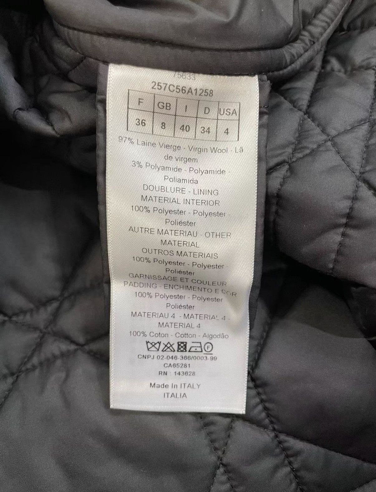 Dior Dior Classic Houndstooth Lightweight Cotton Jacket J33 Size XS / US 0-2 / IT 36-38 - 6 Thumbnail