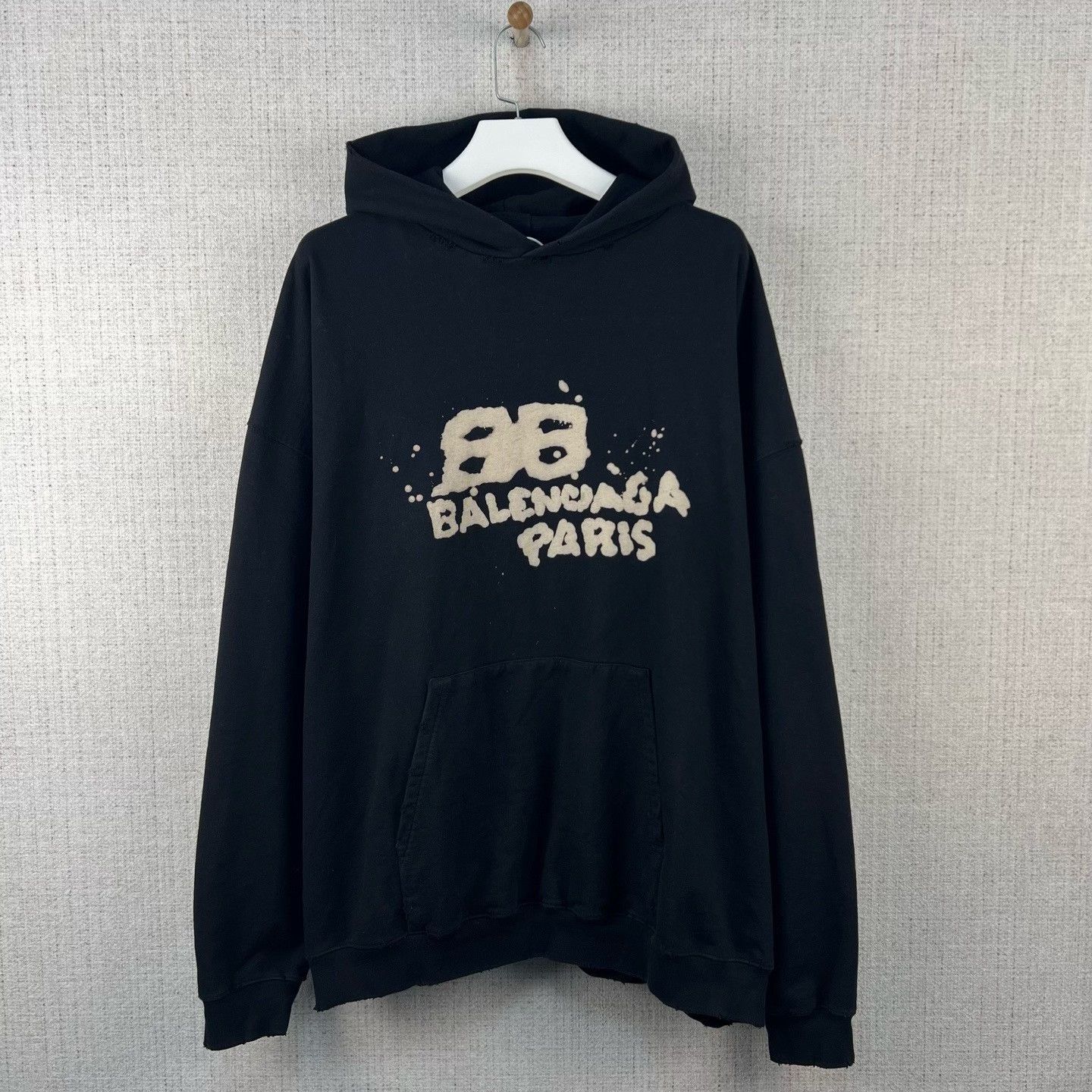 Balenciaga Balenciaga Splatter Logo Oversized Hoodie Size US M / EU 48-50 / 2 - 1 Thumbnail