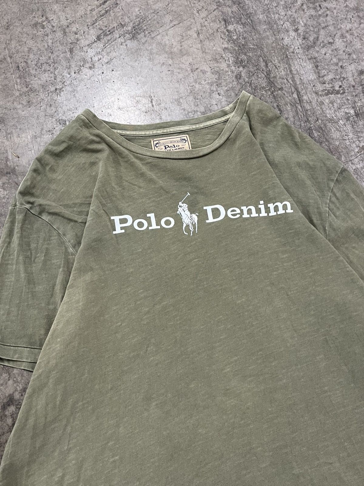 Polo Ralph Lauren × Vintage Polo Ralph Lauren forest green earth tone spell out shirt Size US XL / EU 56 / 4 - 4 Thumbnail