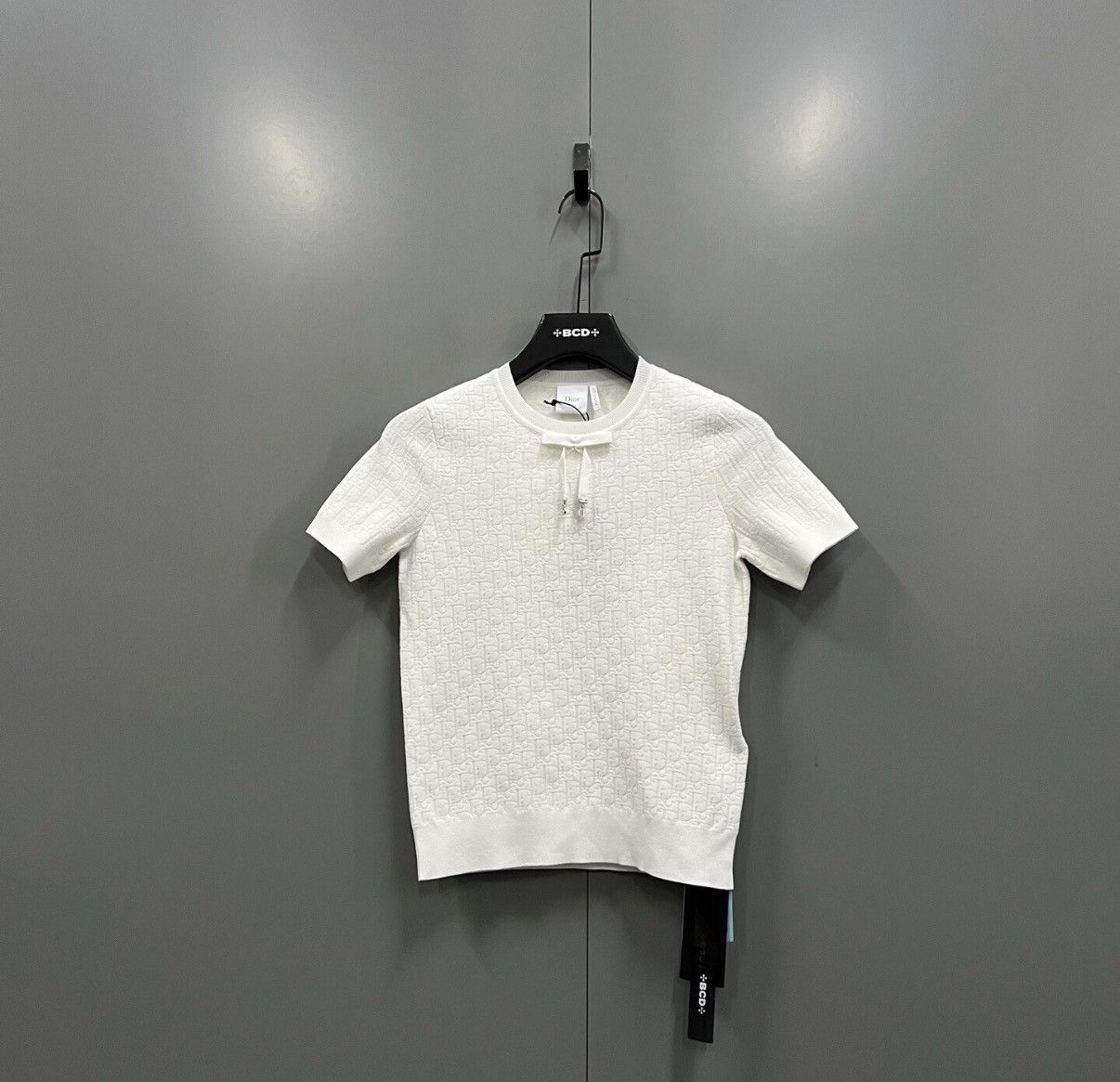 Dior Dior 2026 Monogram Embossed Knit Short Sleeve J41 Size XS / US 0-2 / IT 36-38 - 1 Thumbnail