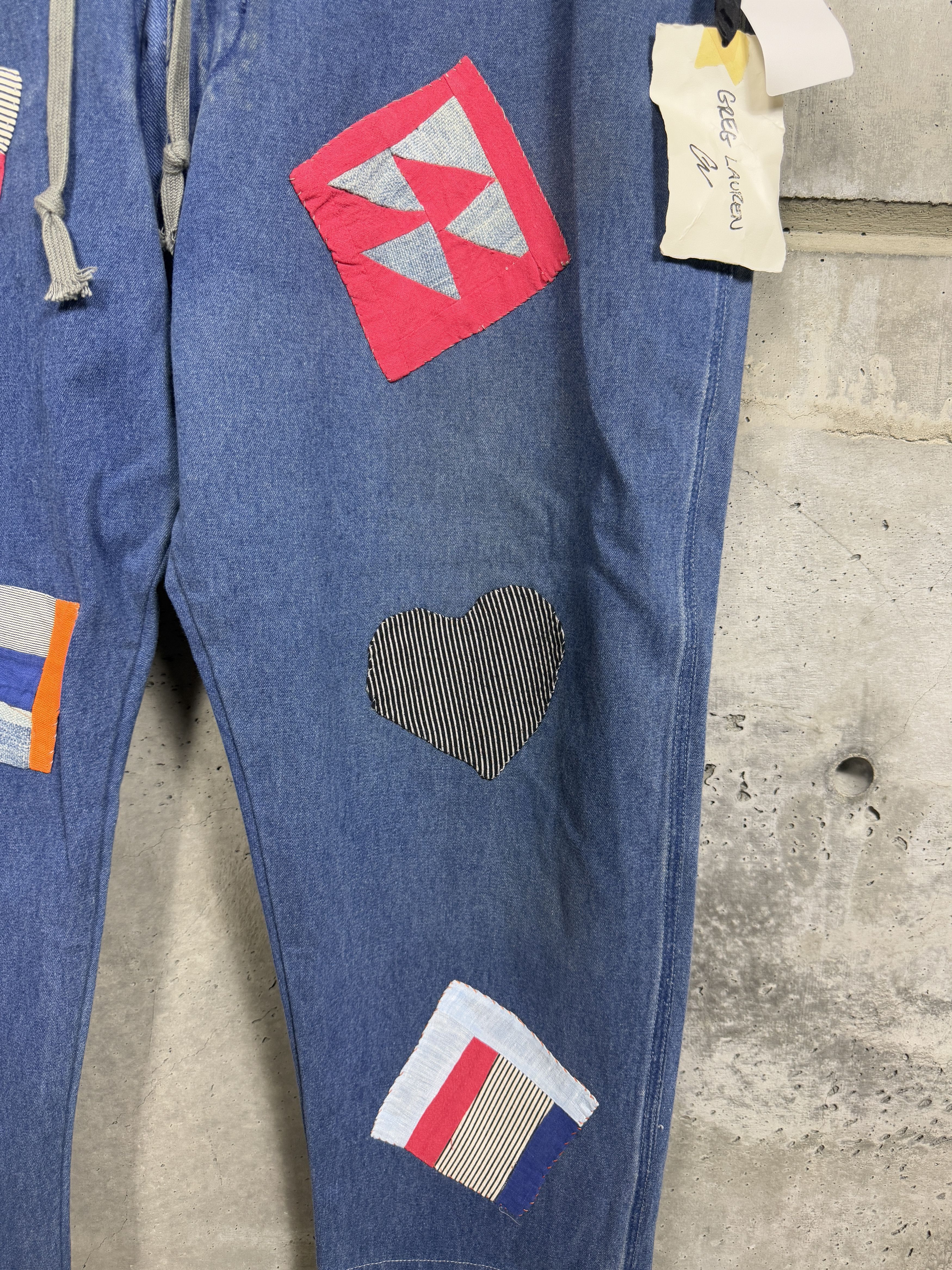 Greg Lauren Greg Lauren x Gees Bend Size 5 Patch Overall Lounge Pants Size US 38 / EU 54 - 7 Thumbnail
