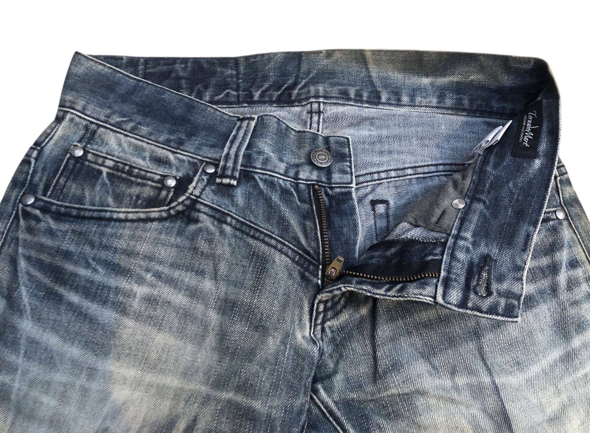 Tornado Mart 🔥🔥Y2K TORNADO MART Lowbox Acid Dyed Flared Bootcut Denim Size US 31 - 8 Thumbnail