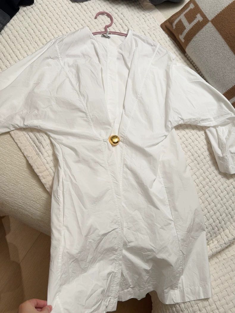 Loewe Loewe Dress with Gold Button Detail Size 24" / US 00 / IT 34 - 1 Thumbnail