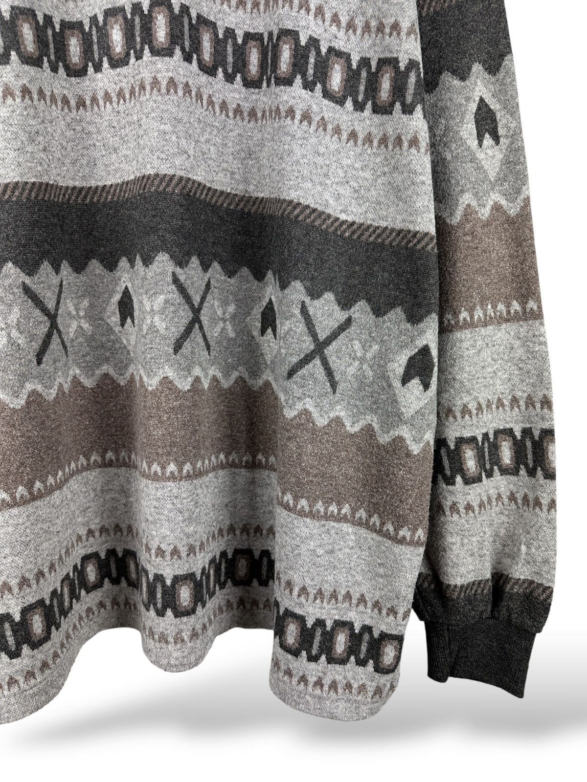 Carlo Colucci Vintage Carlo Colucci Abstract Geometric Polo Long Sleeve Size US XL / EU 56 / 4 - 5 Thumbnail