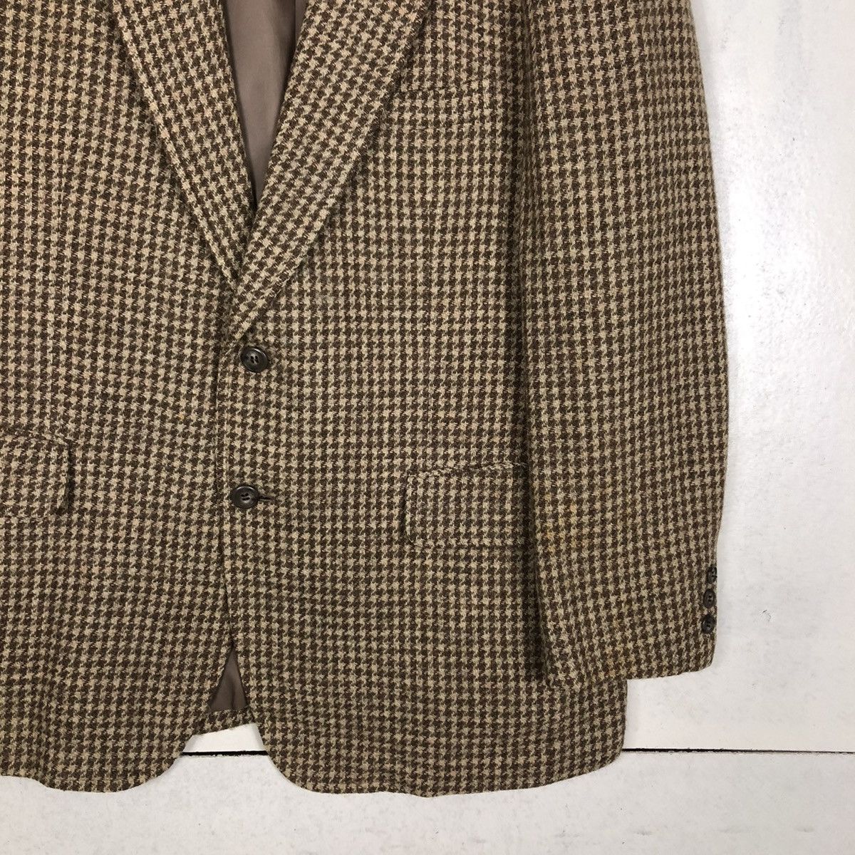 Harris Tweed 📌VINTAGE DOUBLE BREAST WOOL HARRIS TWEED HERRINBONE Size US M / EU 48-50 / 2 - 6 Thumbnail