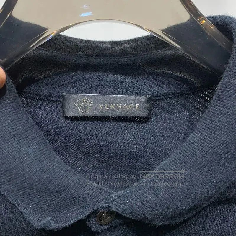 Versace Versace Black Cotton Men's Polo Shirt . Size US L / EU 52-54 / 3 - 8 Thumbnail