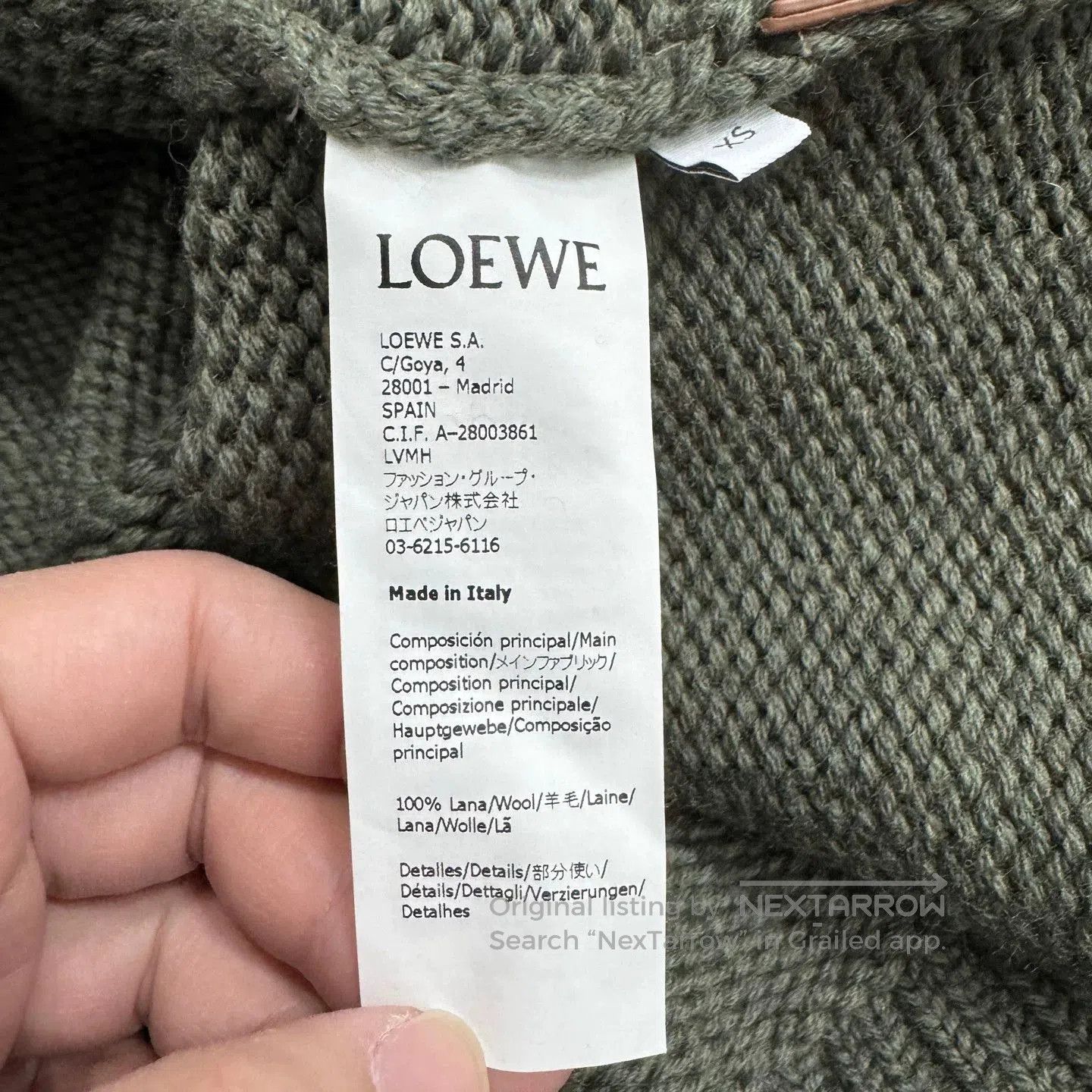 Loewe Loewe Three-Color Patchwork Wool Skirt. Size 31" - 3 Thumbnail