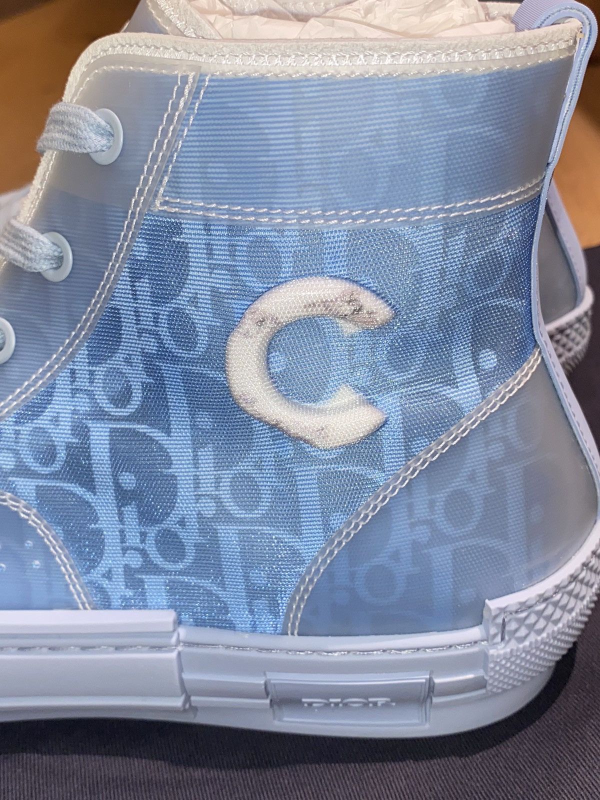 Daniel Arsham × Dior Dior B23 High Top Daniel Arsham Light Blue Size US 11 / EU 44 - 5 Thumbnail