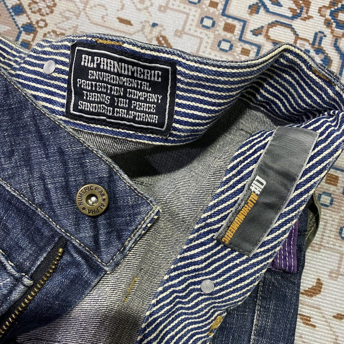 If Six Was Nine × Japanese Brand × Le Grande Bleu (L.G.B.) 2000s Y2K Alphanumeric Doublewaist Jeans Size US 30 / EU 46 - 5 Thumbnail