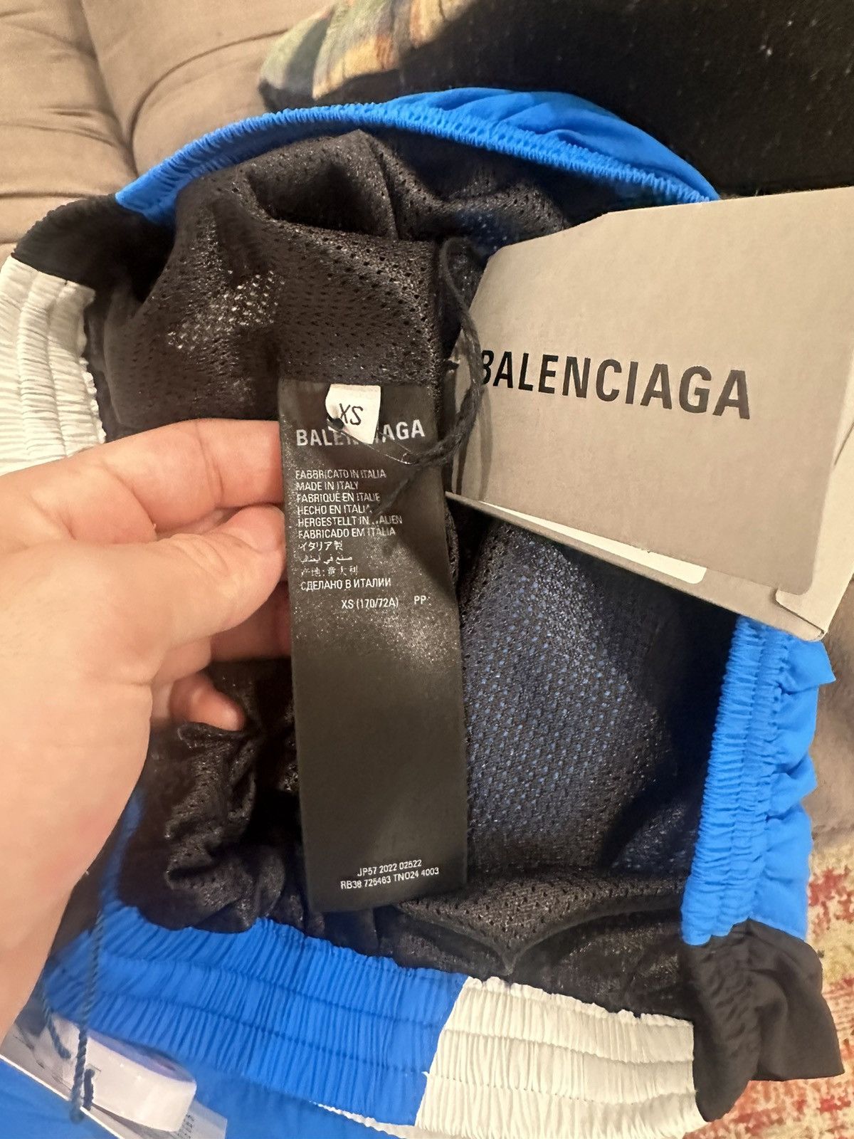 Balenciaga Balenciaga 3B Blue Windbreaker Sweatpants Size US 32 / EU 48 - 5 Thumbnail