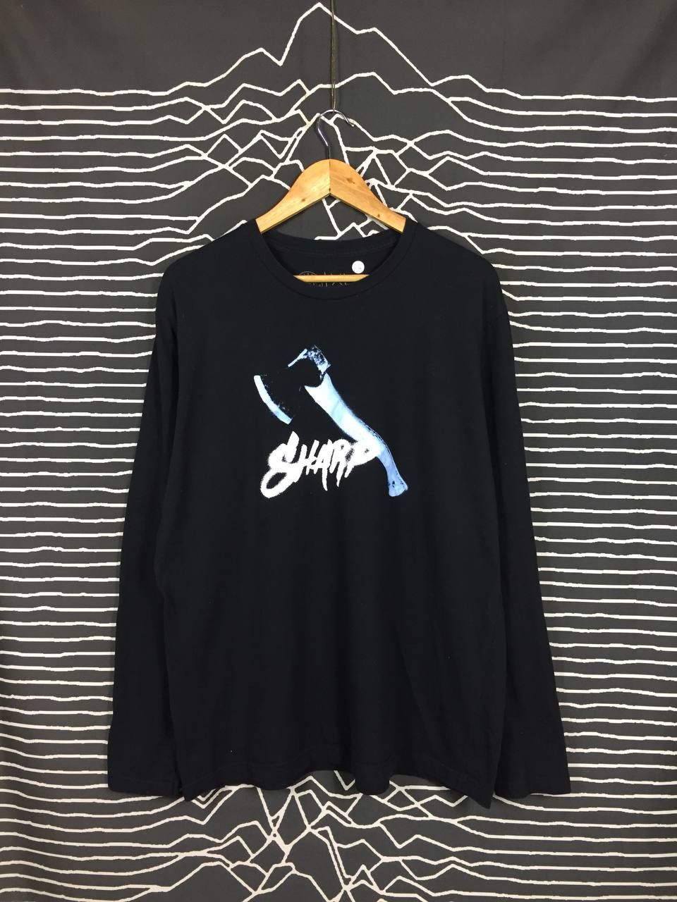 Vintage Sharpen The Axe Athletic Apparel Sharp Axe Longsleeve Tee Size US XL / EU 56 / 4 - 1 Thumbnail