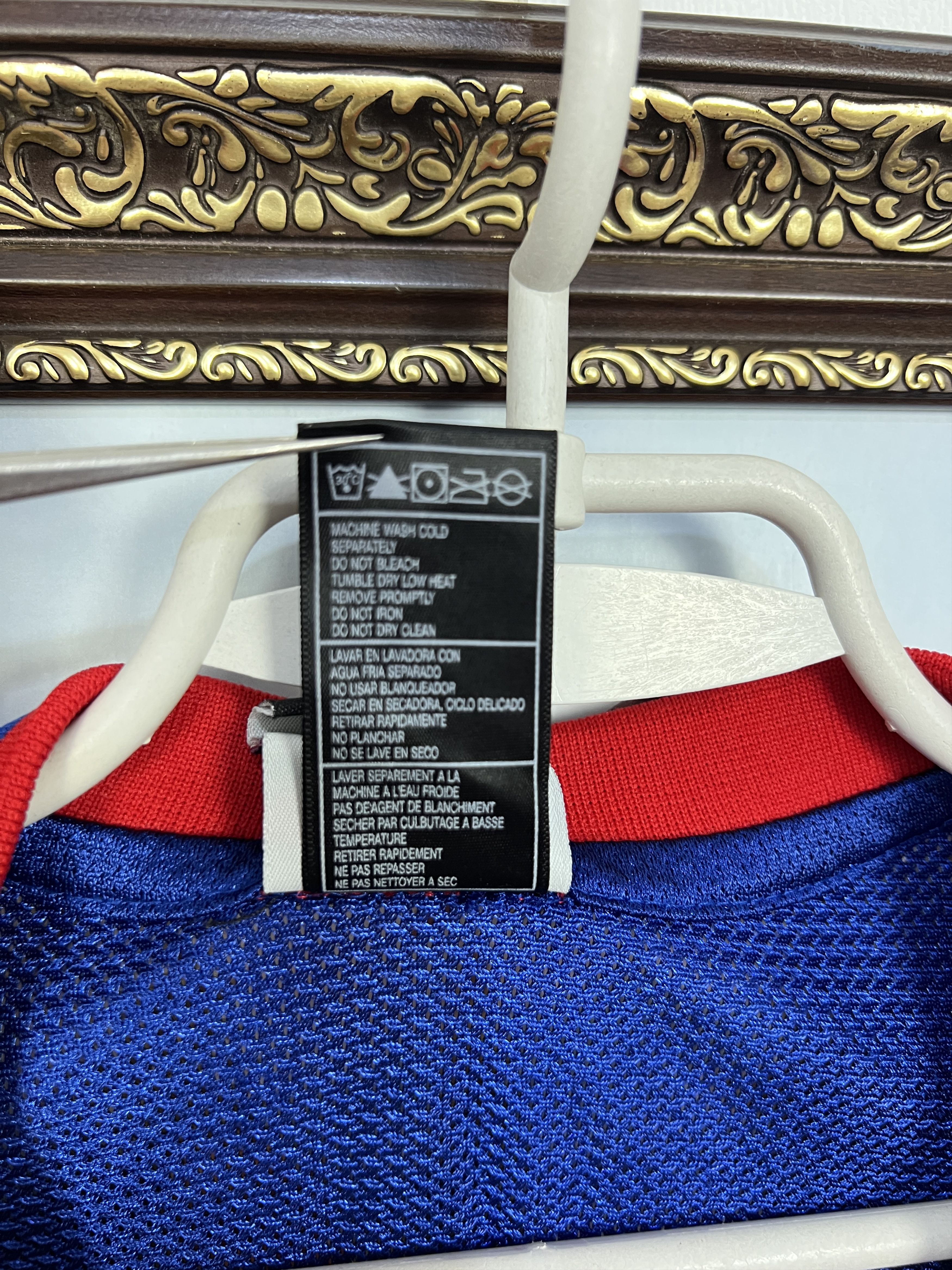 Adidas Vintage Adidas Detroit Pistons #1 Billups NBA Blue Jersey Size US M / EU 48-50 / 2 - 9 Thumbnail