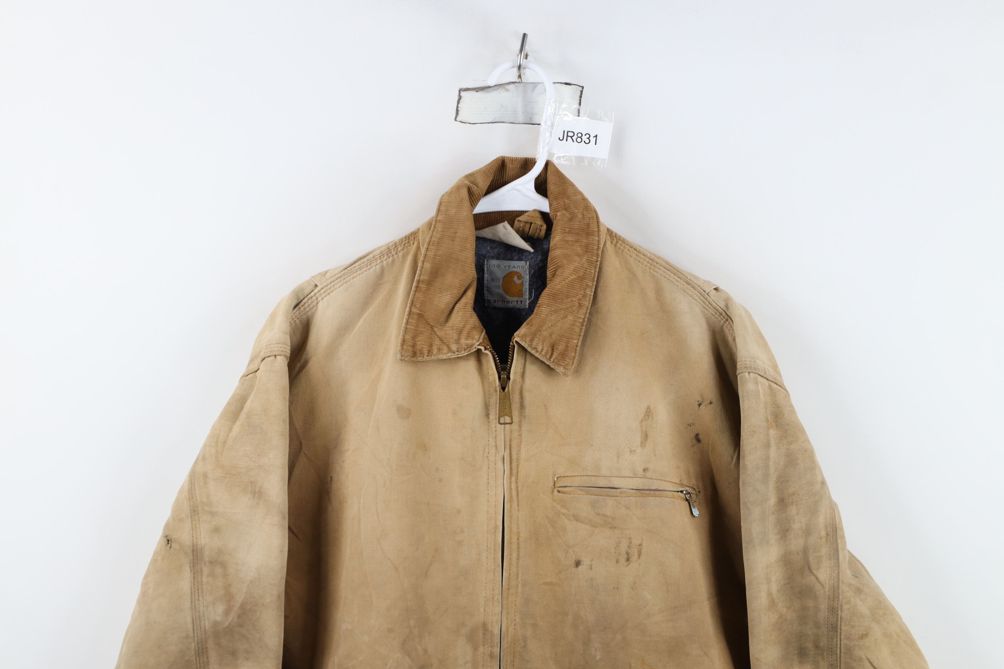 Carhartt Vintage 80s Carhartt 100 Year Lined Detroit Jacket USA Size US L / EU 52-54 / 3 - 2 Thumbnail
