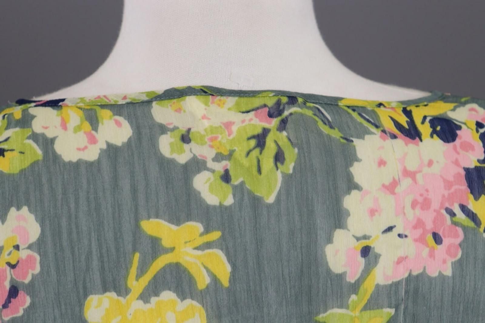Denim & Supply Ralph Lauren Denim & Supply Ralph Lauren Green Floral Blouse Top Size S Size S / US 4 / IT 40 - 5 Thumbnail