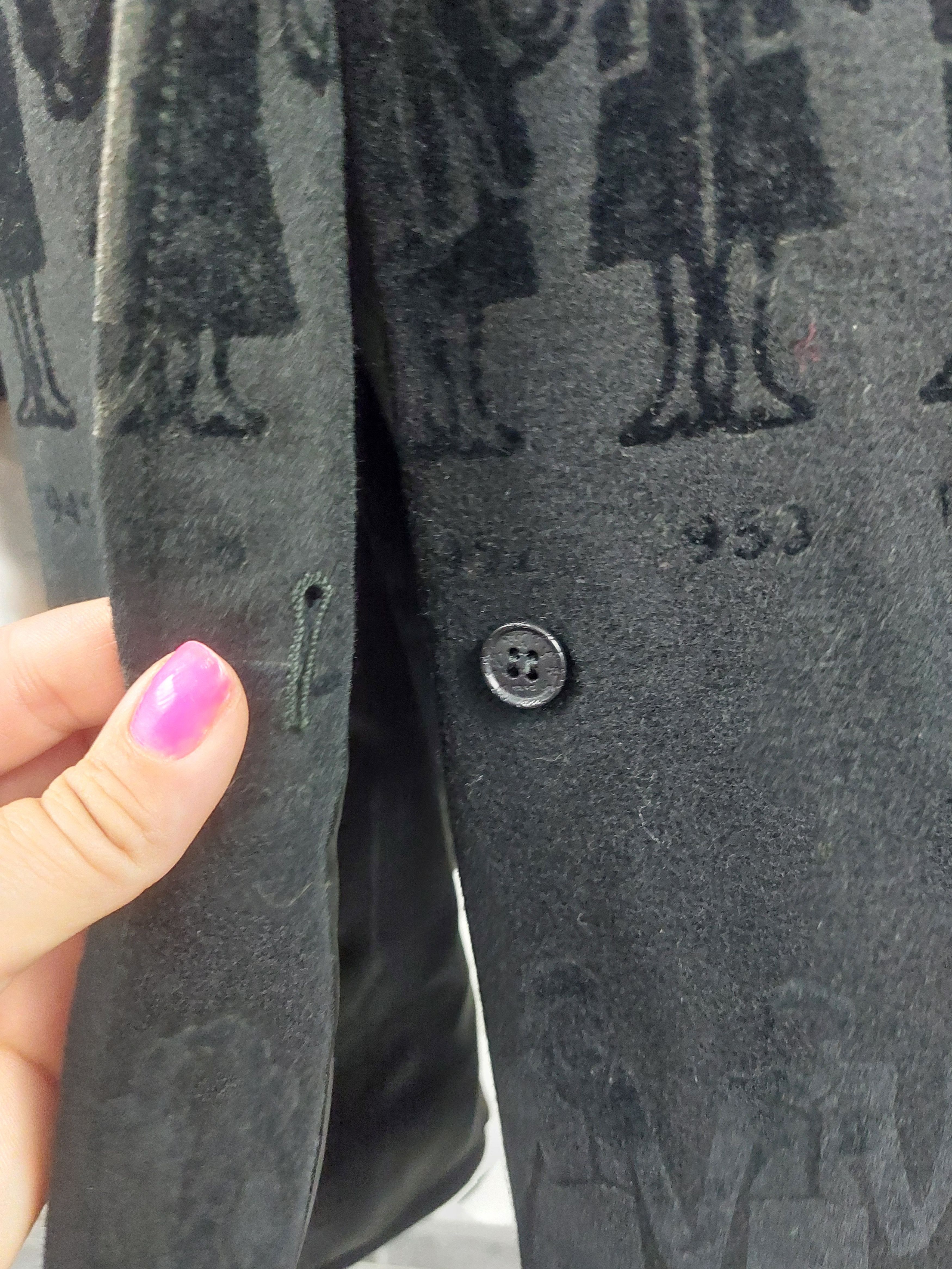 Moschino 1997 Moschino Fashion History Women Velvet Jacket Coat Size L / US 10 / IT 46 - 11 Thumbnail