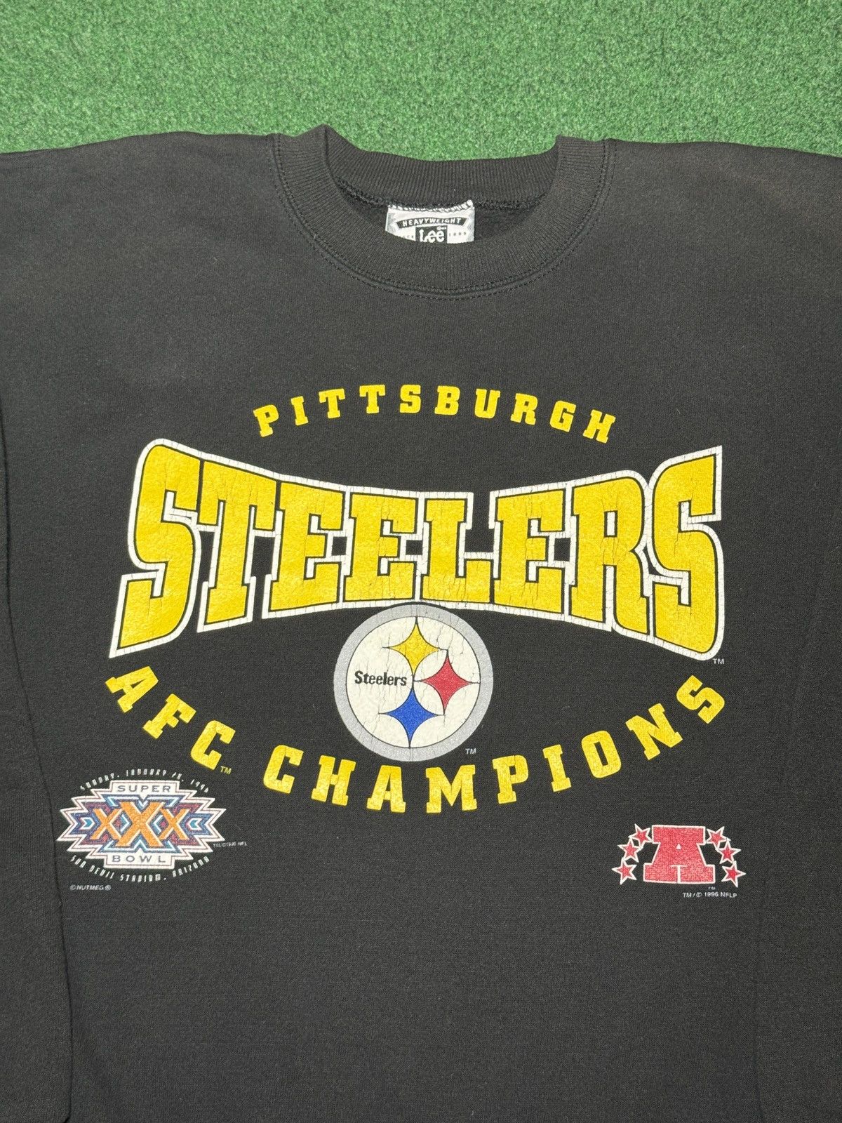 Vintage Vintage 90s Pittsburgh Steelers Retro Superbowl Sweatshirt Size US L / EU 52-54 / 3 - 2 Thumbnail