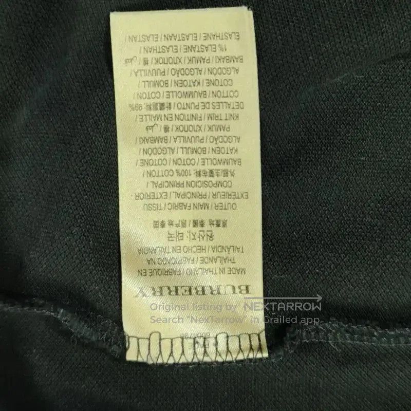 Burberry Burberry Black Cotton Women's T-Shirt. Size S / US 4 / IT 40 - 5 Thumbnail