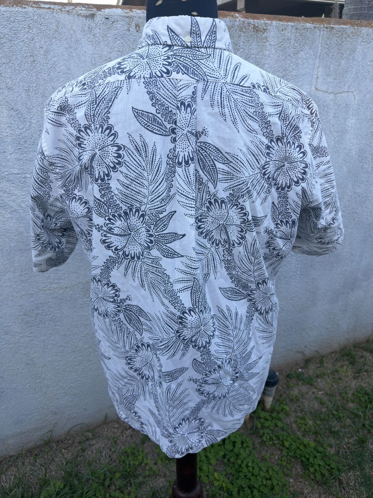 Reyn Spooner PreOwned Reyn Spooner Classic White/Blue Hawaiian Men's L Size US L / EU 52-54 / 3 - 2 Thumbnail