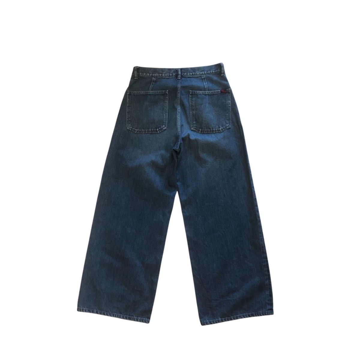 Blue Blue Japan × Japanese Brand × Market Blue Blue Japan Selvedge Wide Leg Baggy Jeans Size 29" - 5 Thumbnail