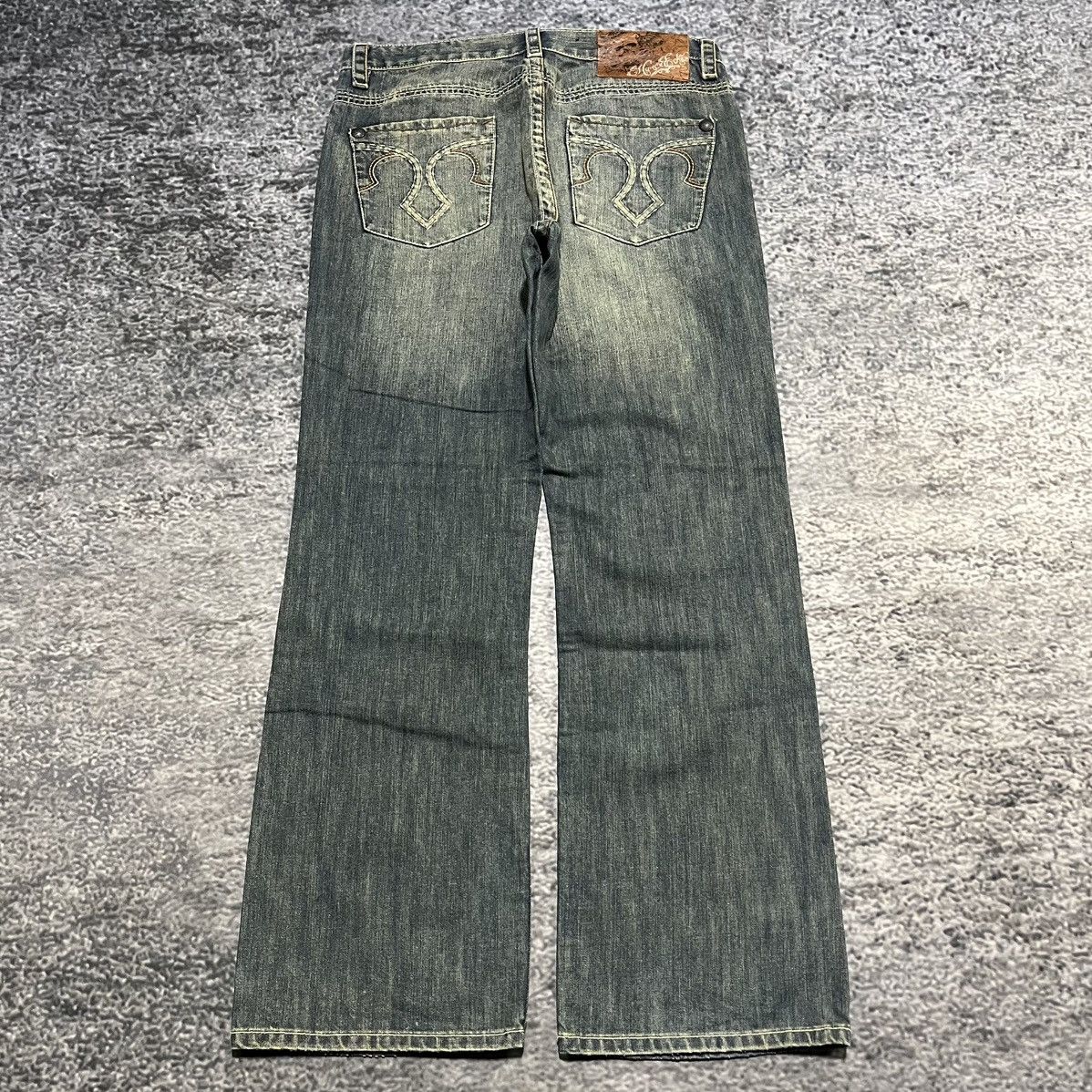 Marc Ecko VINTAGE Y2K MARC ECKO BOOTCUT GRUNGE EMBROIDERED JEANS 34x32 Size US 34 / EU 50 - 1 Thumbnail