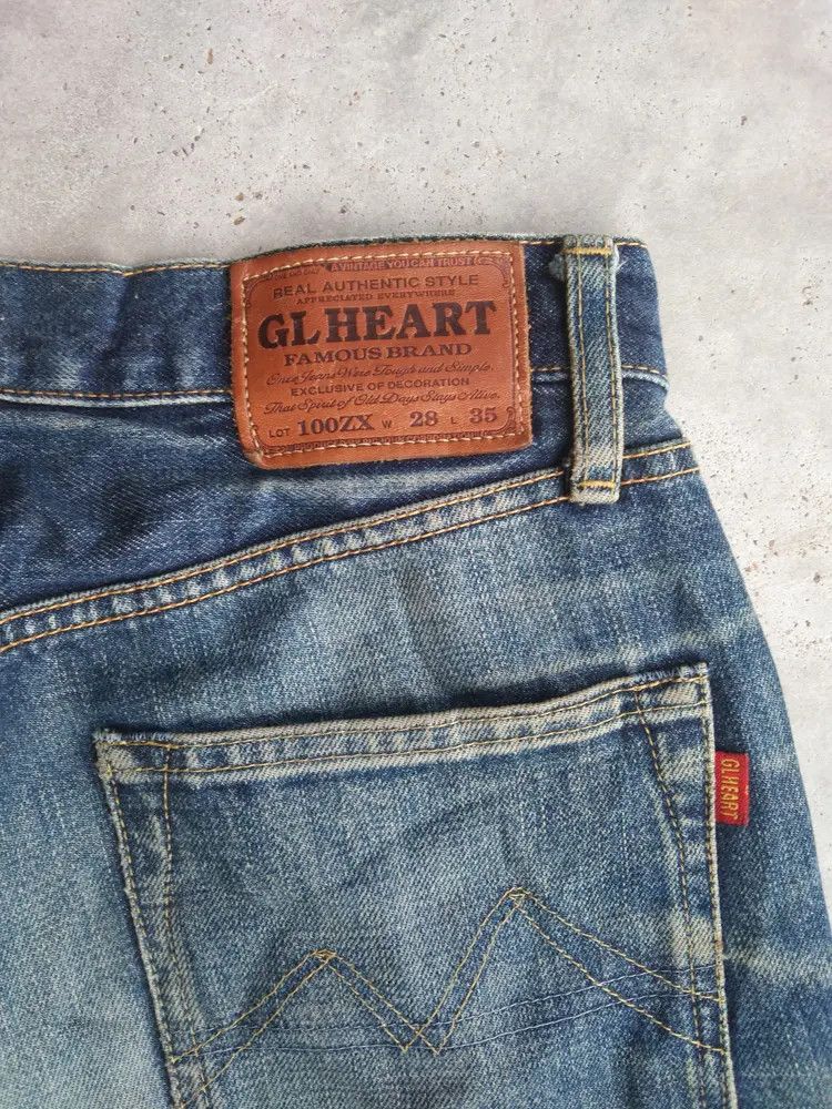 Japanese Brand Vintage GLHEART x BIG JOHN Selvedge Distressed Jeans Size US 29 - 3 Thumbnail
