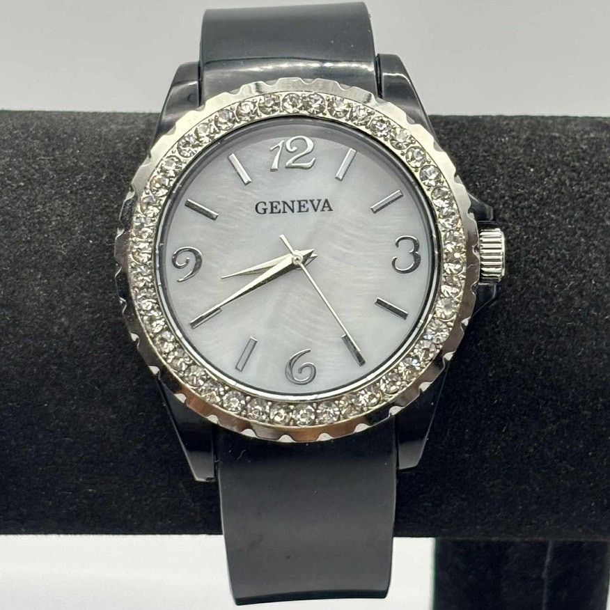 Geneva Black Geneva Men's Watch Size ONE SIZE - 1 Thumbnail