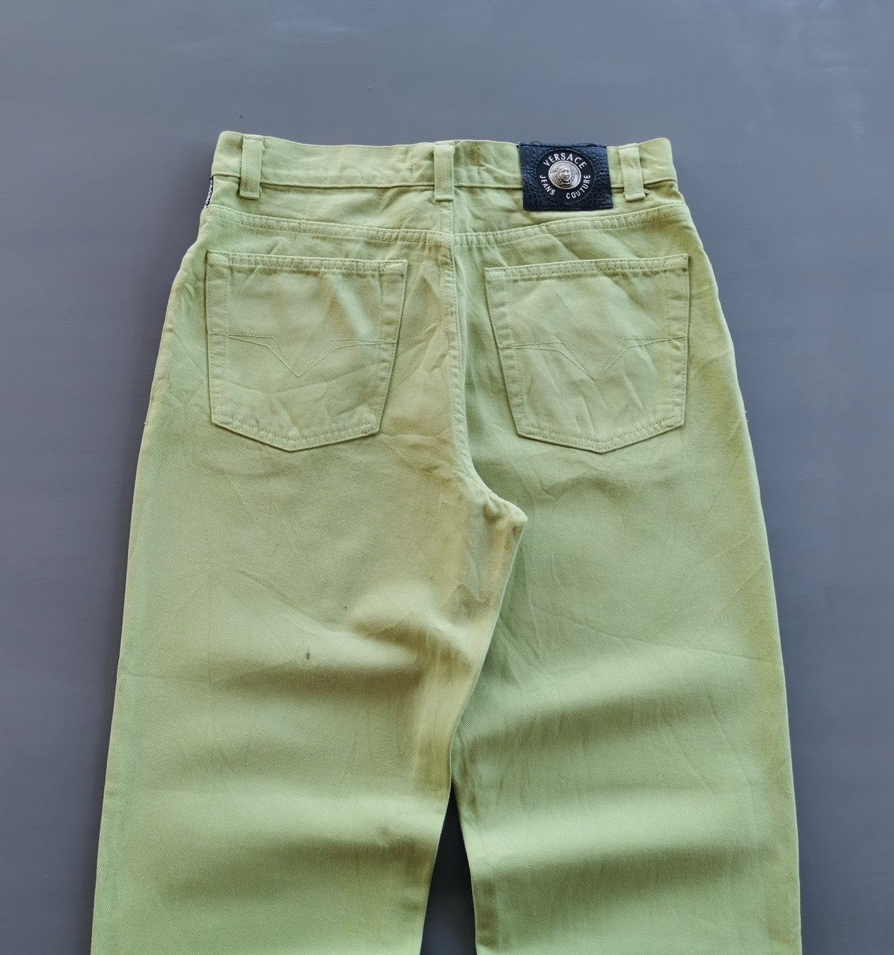 Versace Apple Green Vintage Versace Jeans Couture Size US 32 / EU 48 - 7 Thumbnail