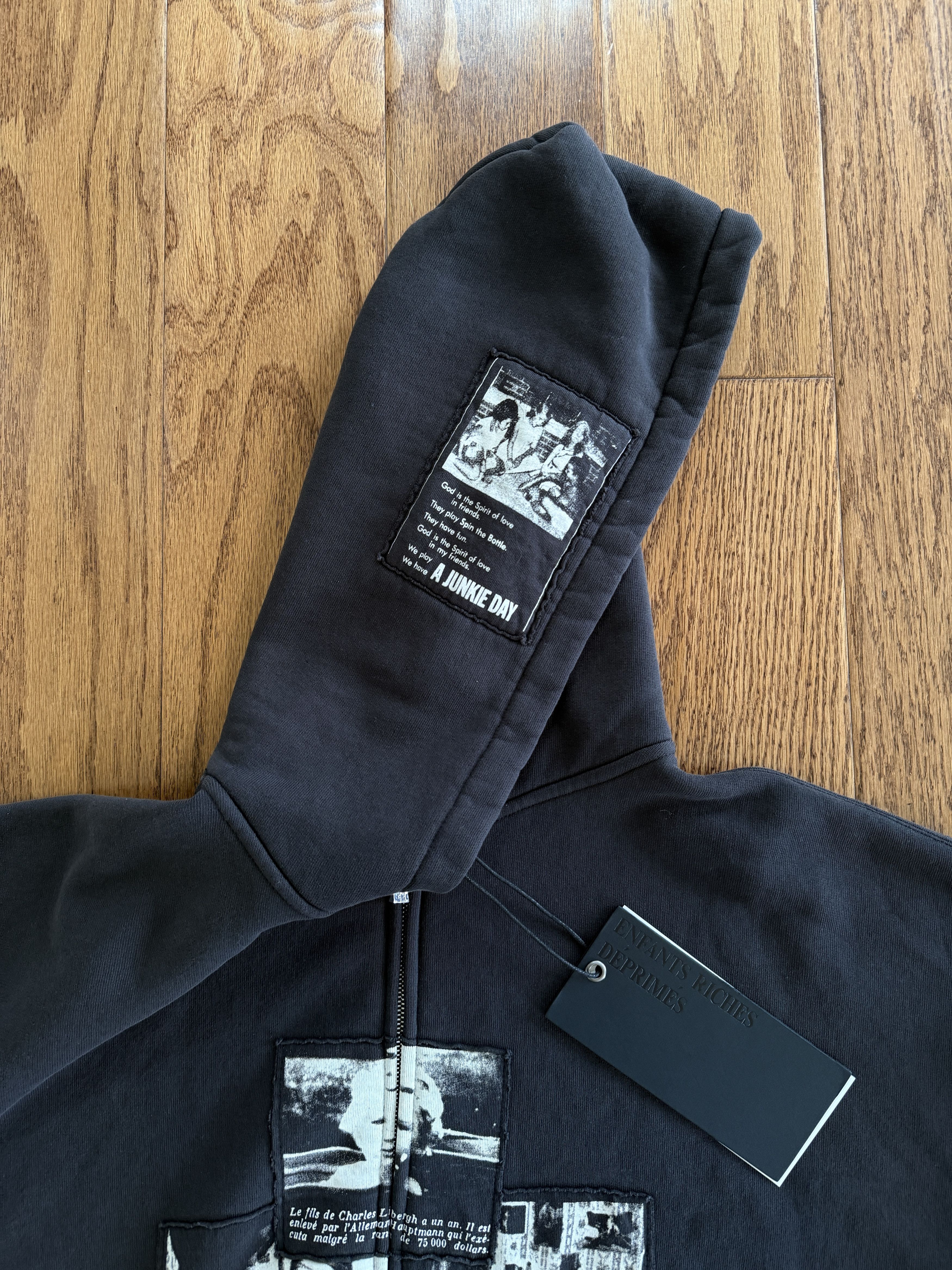 Enfants Riches Deprimes × Maxfield Los Angeles ERD x Maxfield Assemblage 4.5 Year War Zip Up Hoodie Size US XL / EU 56 / 4 - 7 Thumbnail