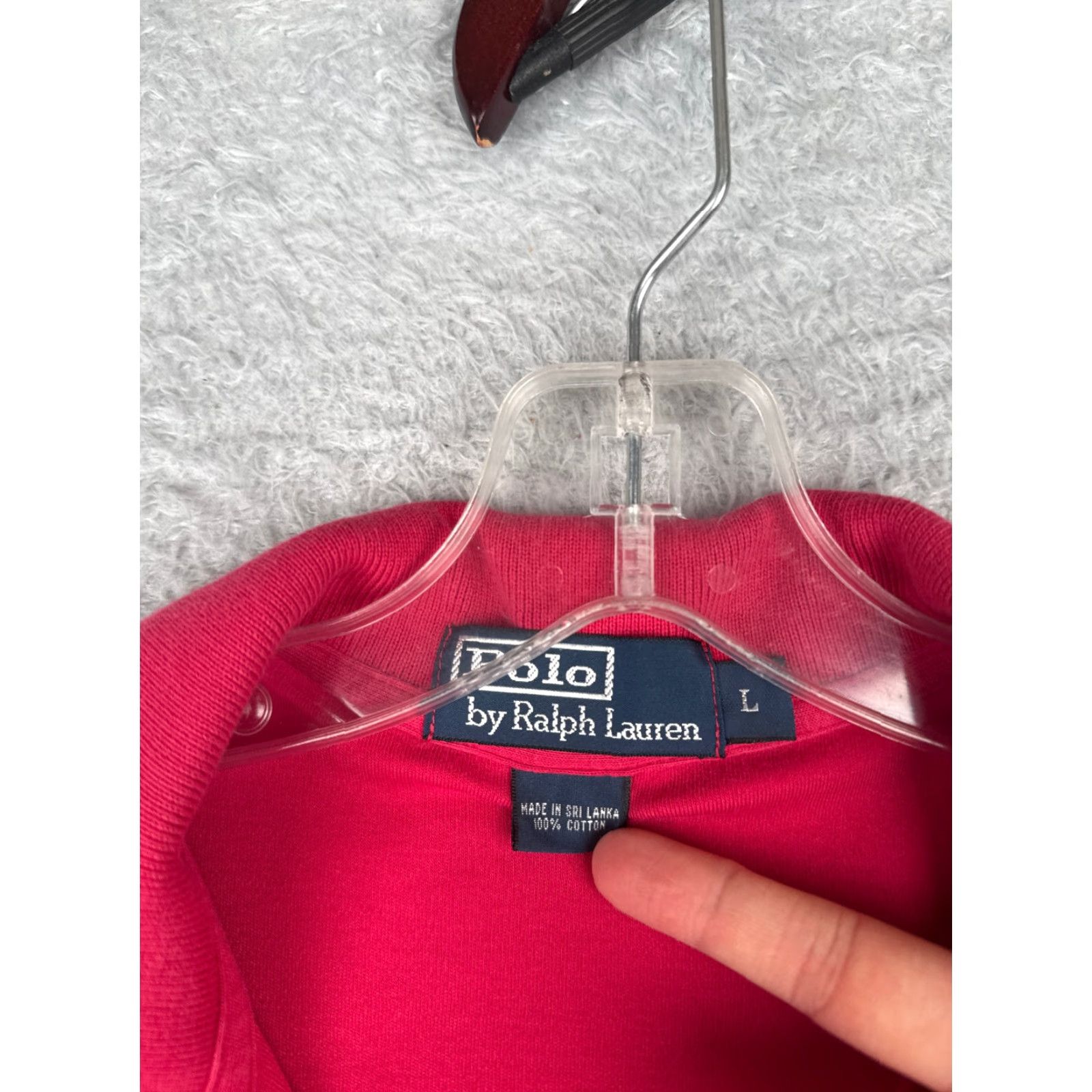 Ralph Lauren VINTAGE Ralph Lauren Polo Shirt Mens L Pink 100% Cotton Jersey Short Sleeve Regular Fit Logo Embroidered Collared Button Size US L / EU 52-54 / 3 - 7 Thumbnail
