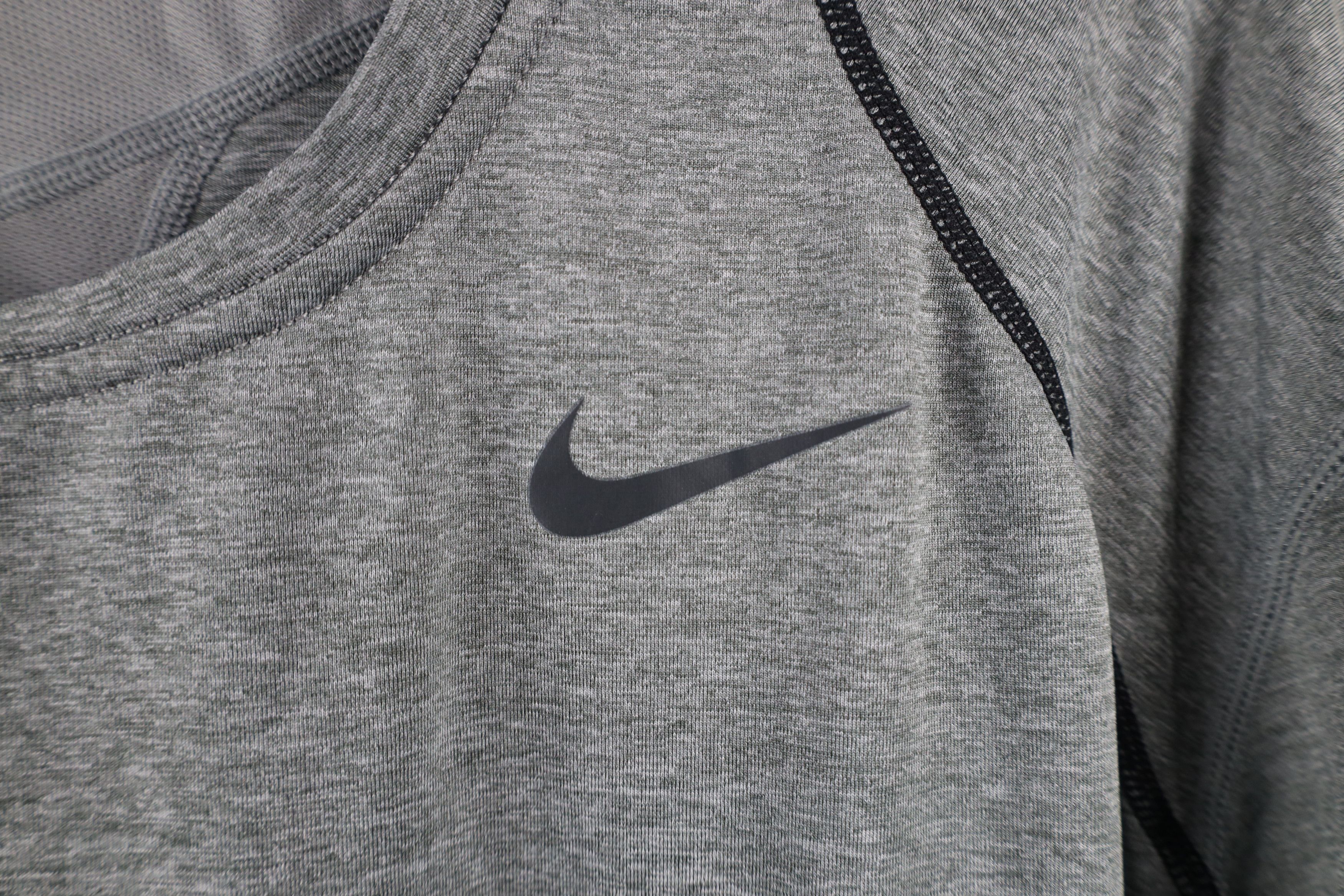 Nike × Vintage Nike Pro Compression Training Running Gym T-Shirt Gray Size US XXL / EU 58 / 5 - 4 Thumbnail