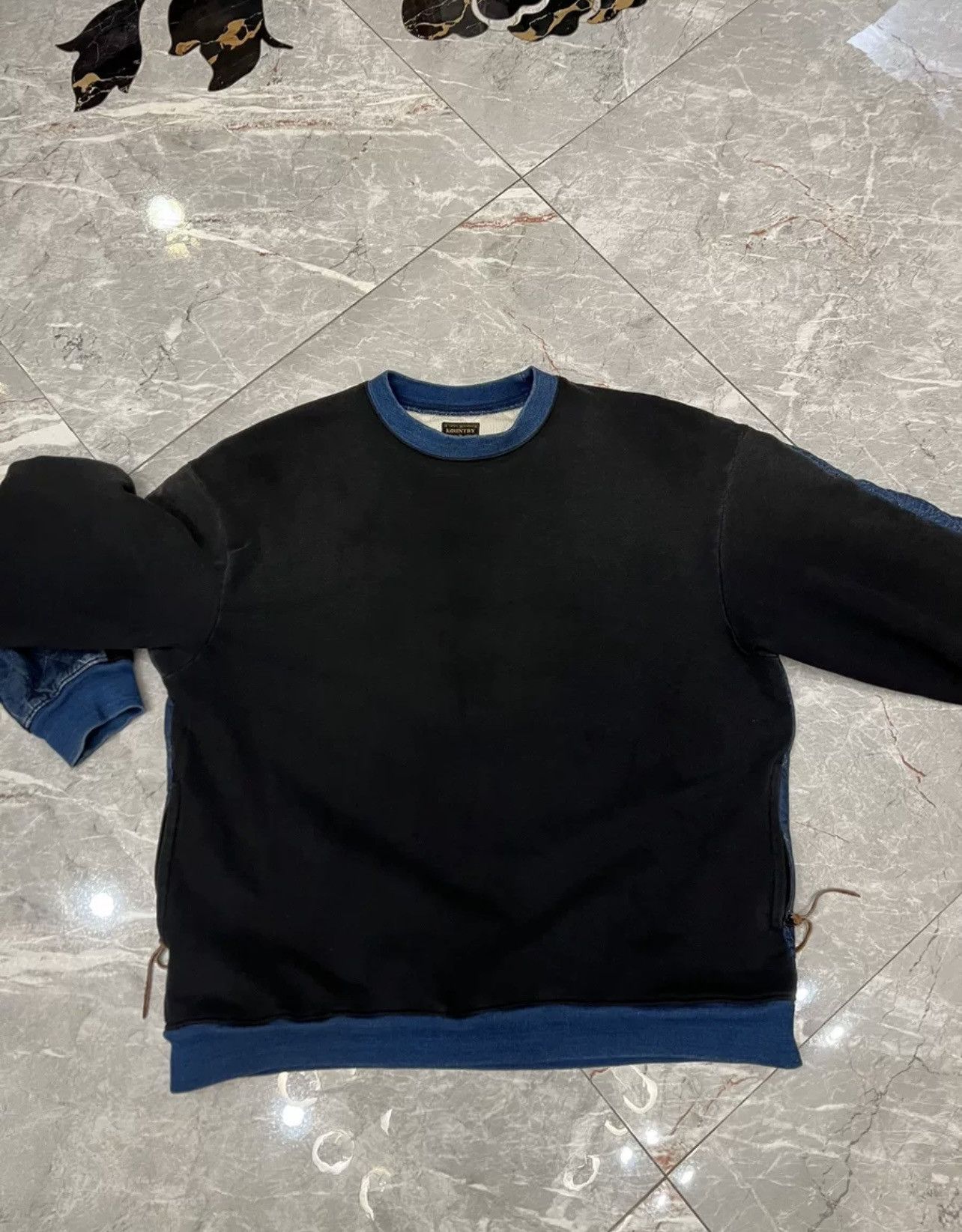 Kapital Kapital high-end series kountry round neck stitching sweater Size US L / EU 52-54 / 3 - 1 Thumbnail