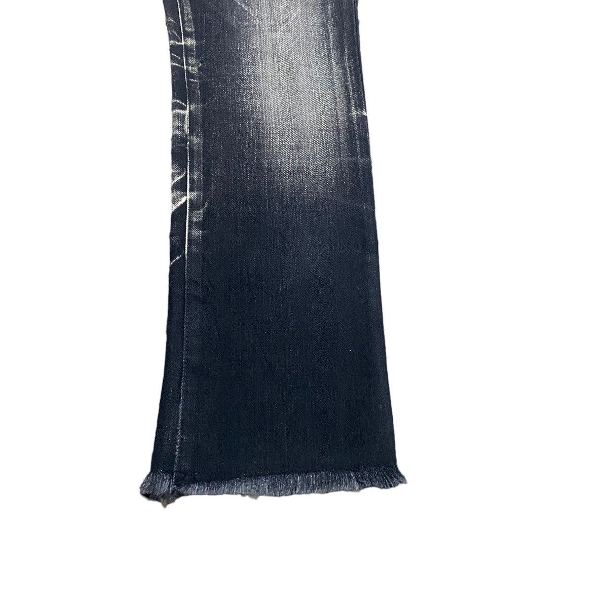 Tornado Mart Tornado Mart Clawmark Black Denim Cropped Jeans Distressed Size US 30 / EU 46 - 8 Thumbnail