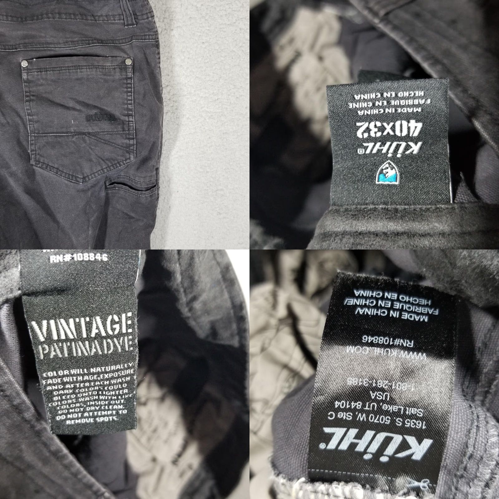 Vintage VINTAGE KÜHL Kanvus Jeans Men 40x32 Canvas Pants Gray Outdoor Workwear Casual Slim Fit Size US 40 / EU 56 - 8 Thumbnail