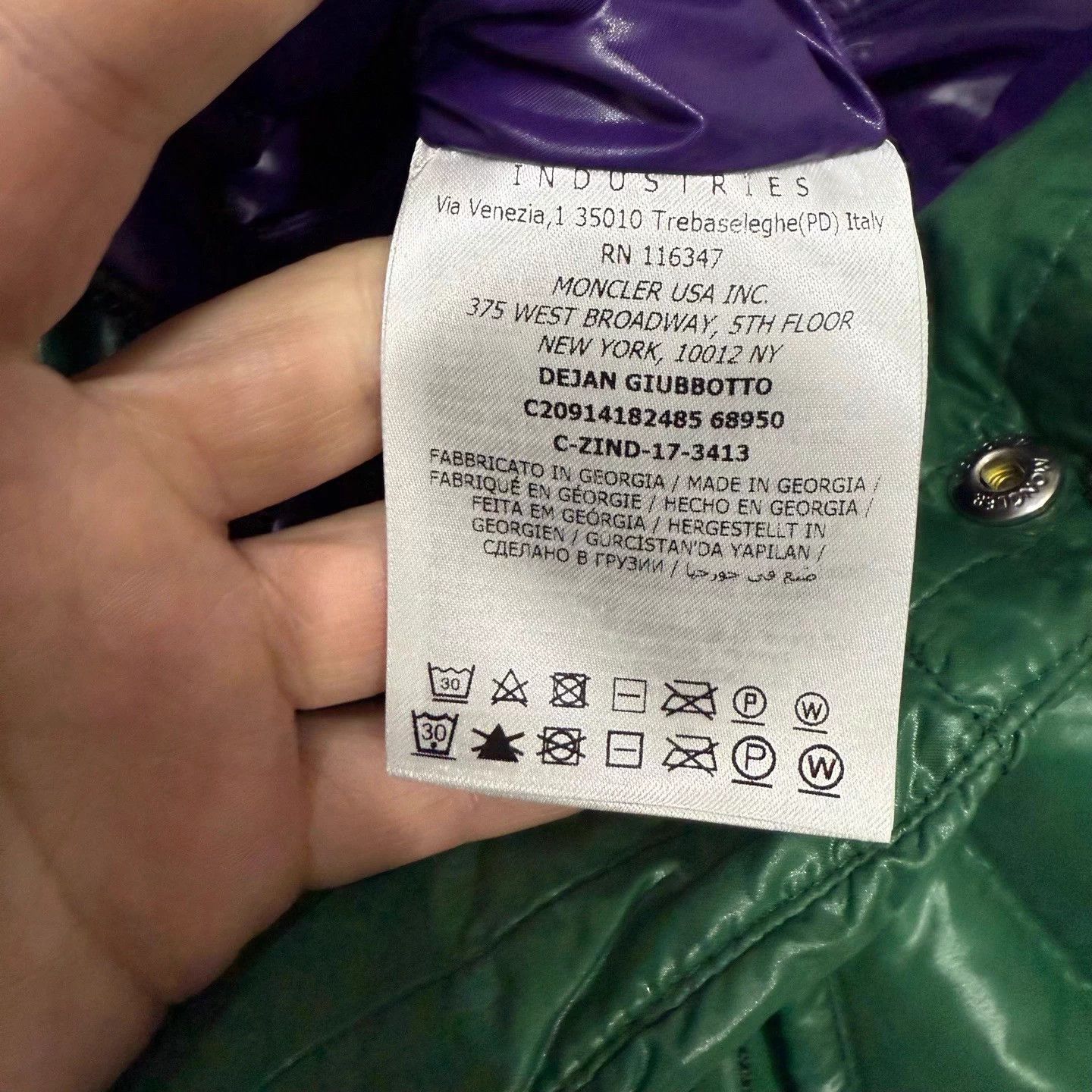 Moncler Moncler 1952 Series Green Puffer Jacket 0 Size XS / US 0-2 / IT 36-38 - 5 Thumbnail