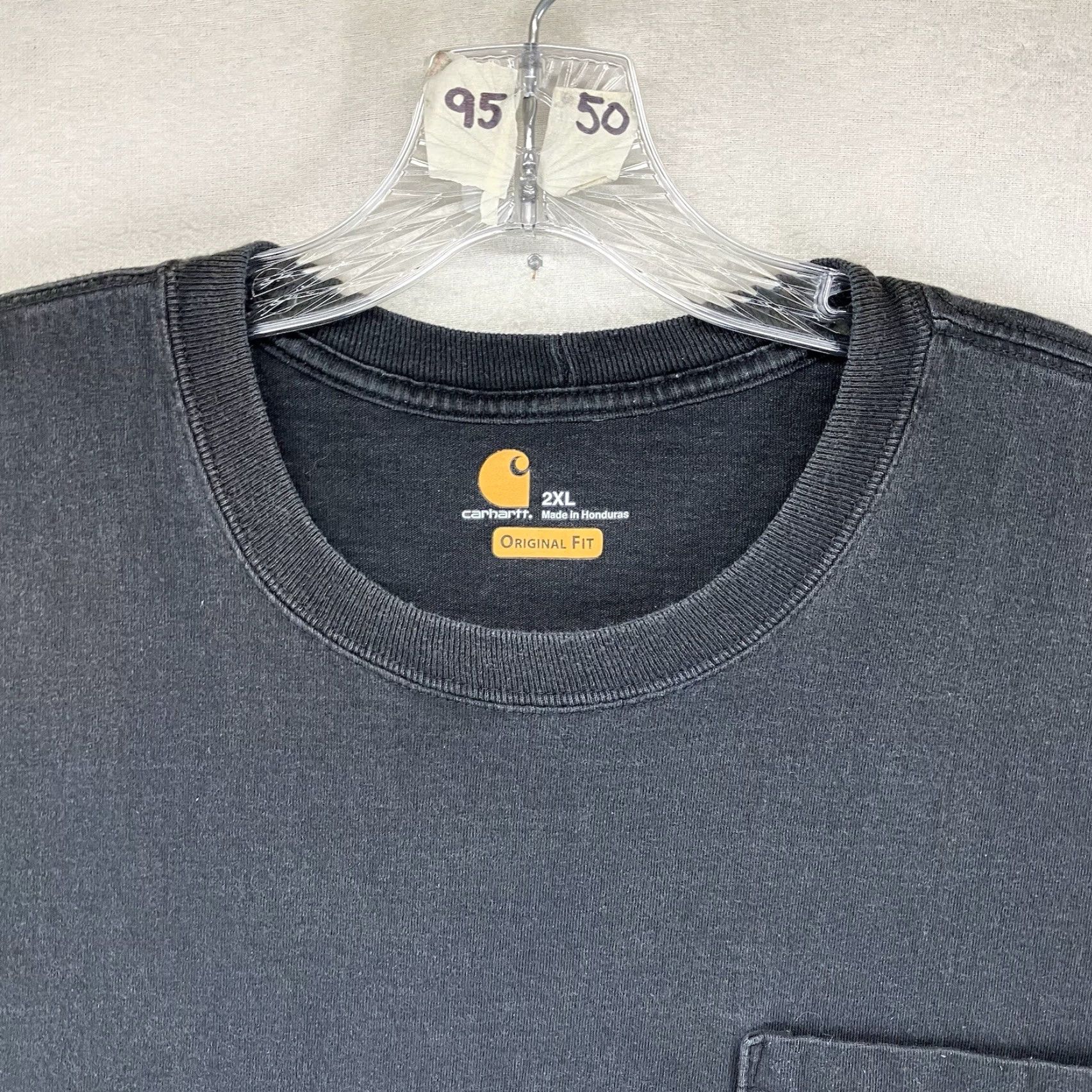 Carhartt Carhartt Mens T-Shirt 2XL Short Sleeve Crew Neck All Cotton Faded Black Logo Solid Classic Outdoor 2019 Size US XXL / EU 58 / 5 - 4 Thumbnail
