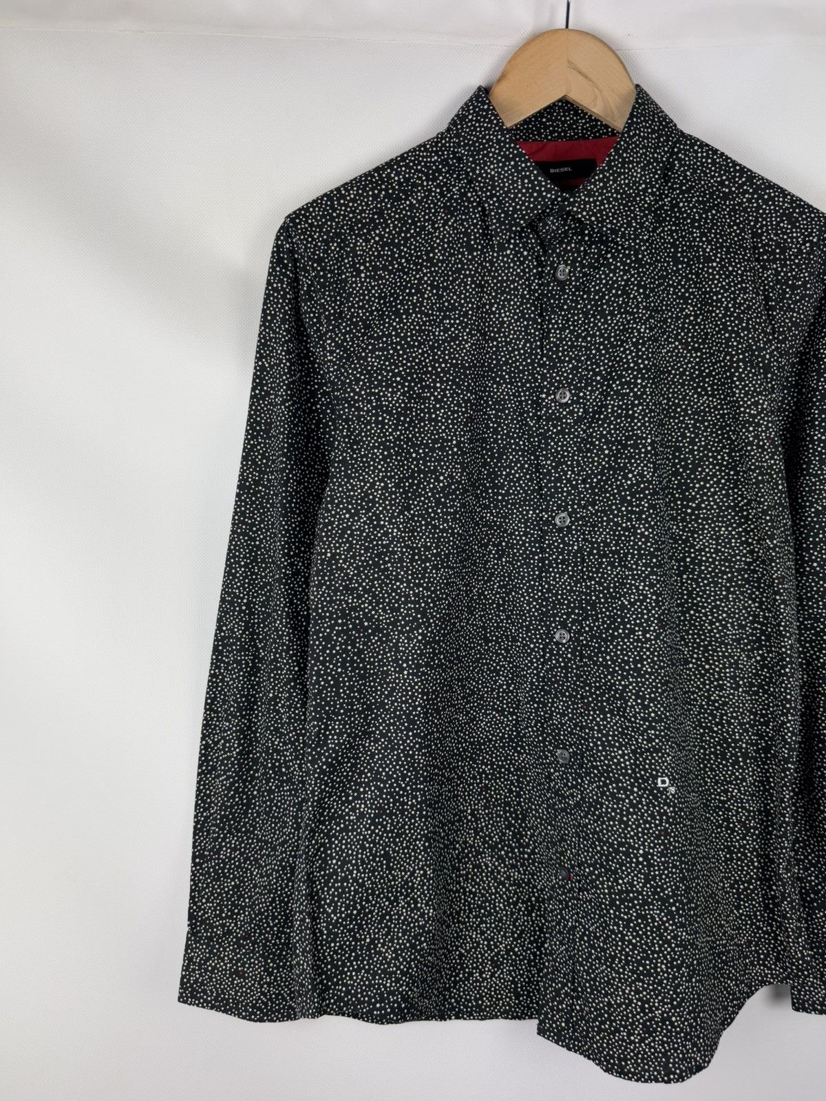 Diesel Diesel Men’s Patterned Long Sleeve Button Up Shirt Size US M / EU 48-50 / 2 - 2 Thumbnail