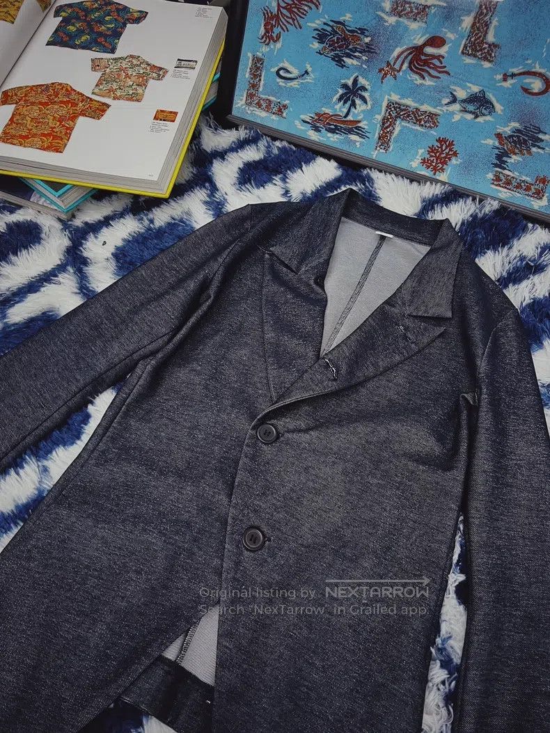 Yohji Yamamoto Yohji Yamamoto Grey knit blazer jacket Size US M / EU 48-50 / 2 - 2 Thumbnail
