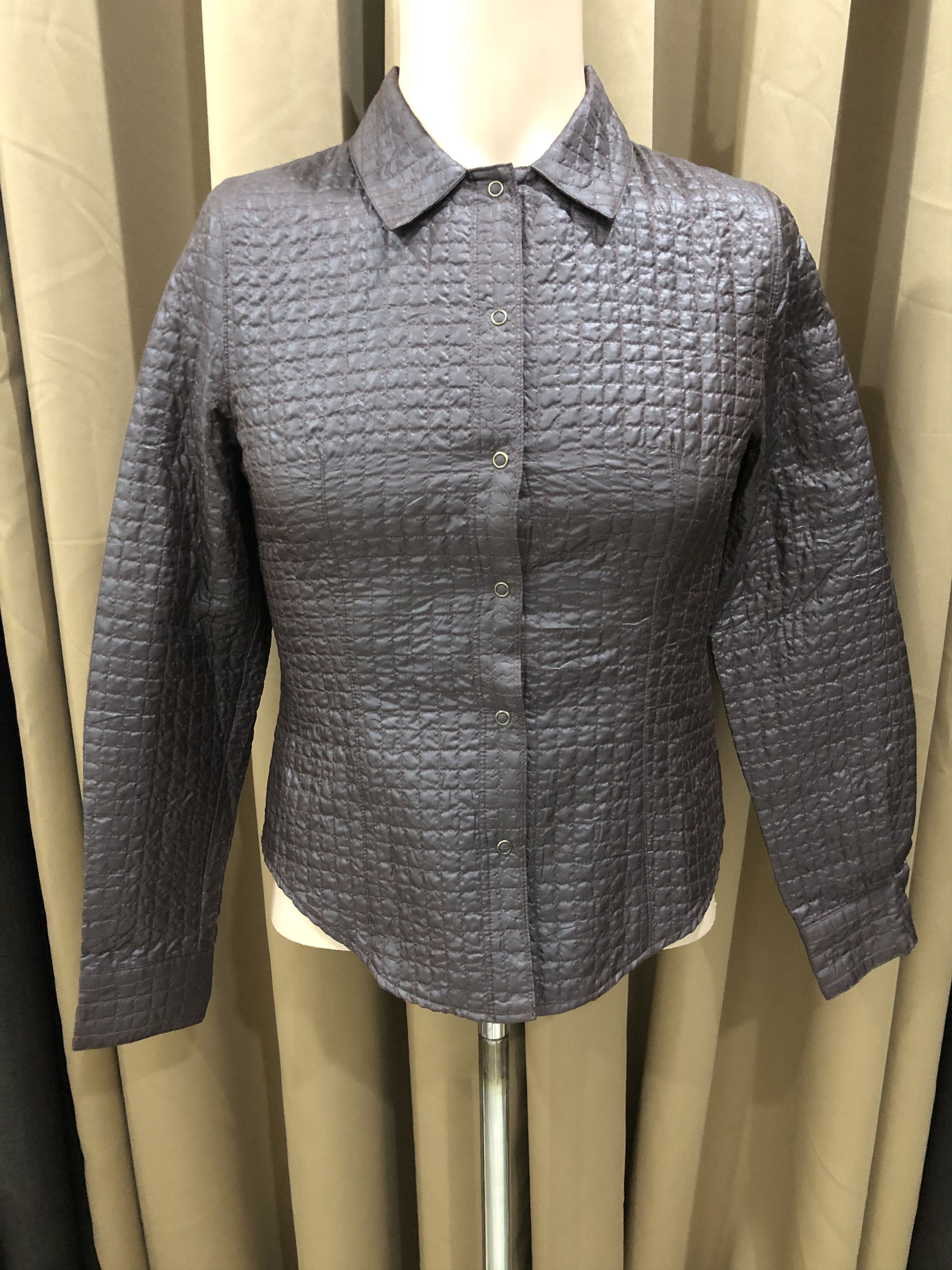 Fendi Fendissime by Fendi Quilted Shirt Jacket Iridescent Purple Size XS / US 0-2 / IT 36-38 - 1 Thumbnail