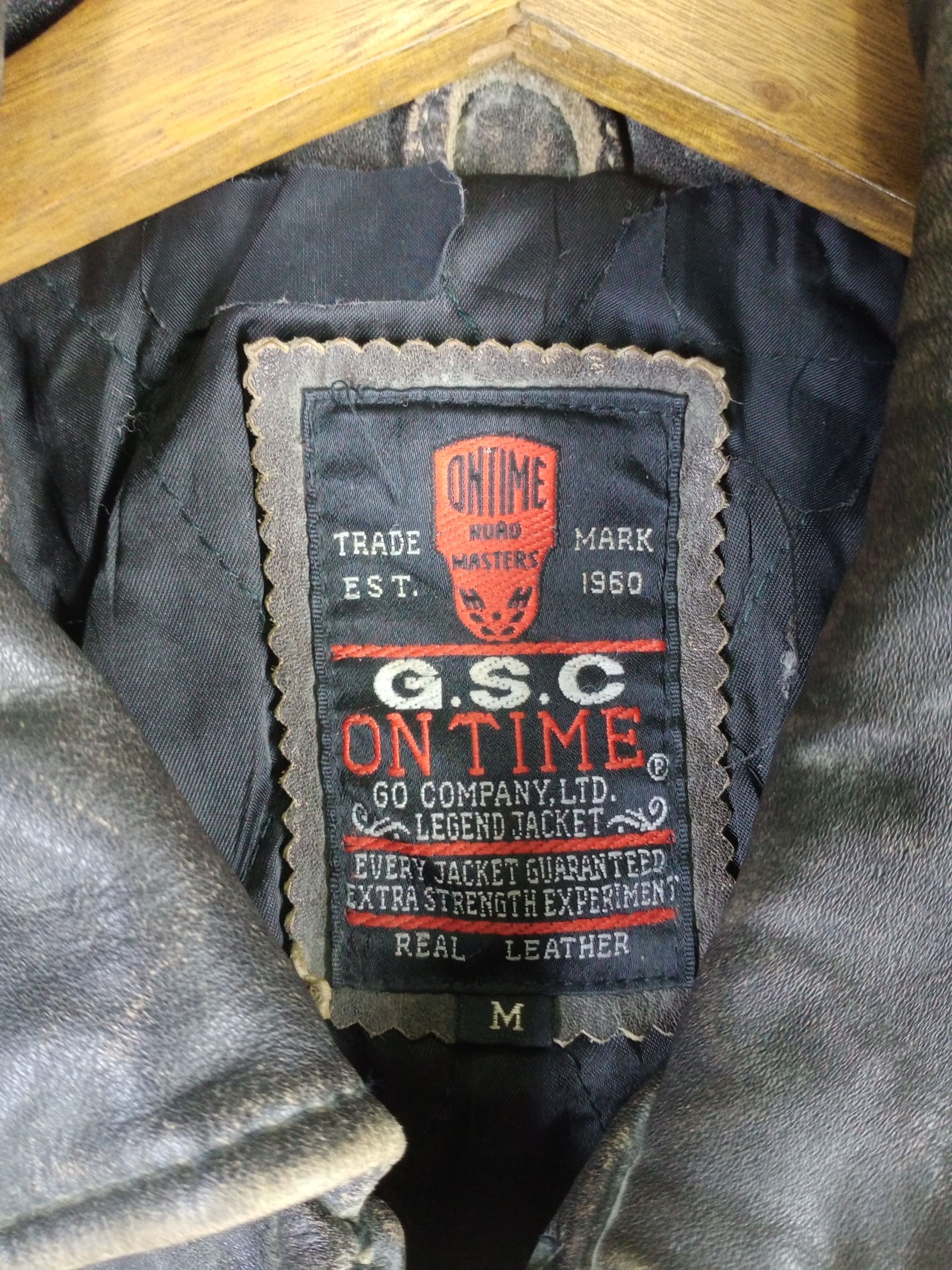 Genuine Leather Vintage G.S.C Ontime Road Masters Genuine Leather Jacket Size US M / EU 48-50 / 2 - 9 Thumbnail