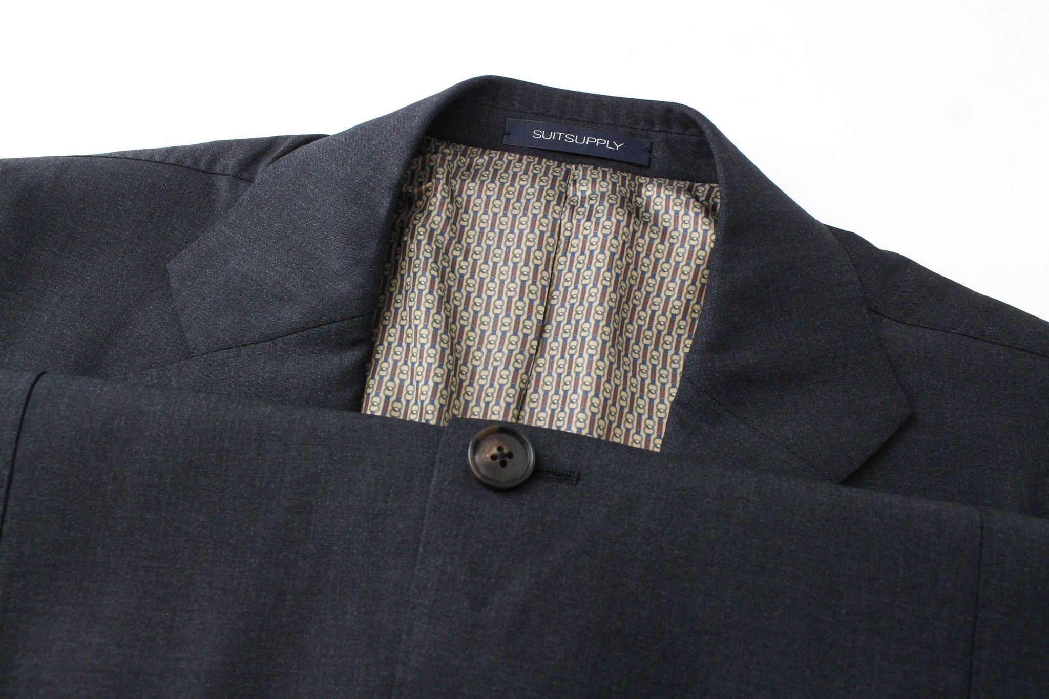 Suitsupply LA SPALLA UK42R Wool Stretch Grey Suit 73681 Size 42R - 7 Thumbnail